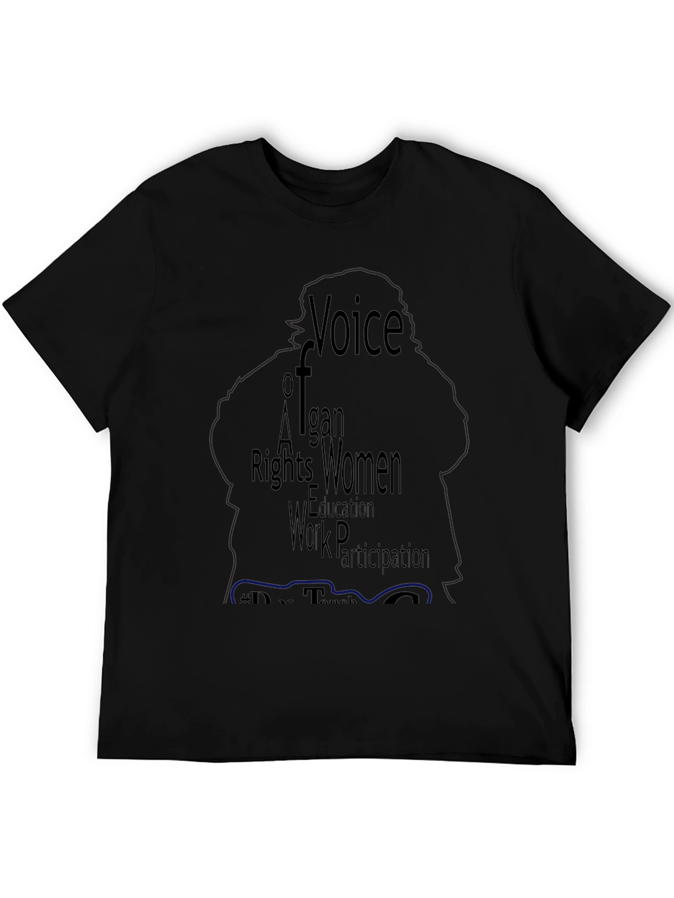 Voice of Afghan Women Black T-Shirt