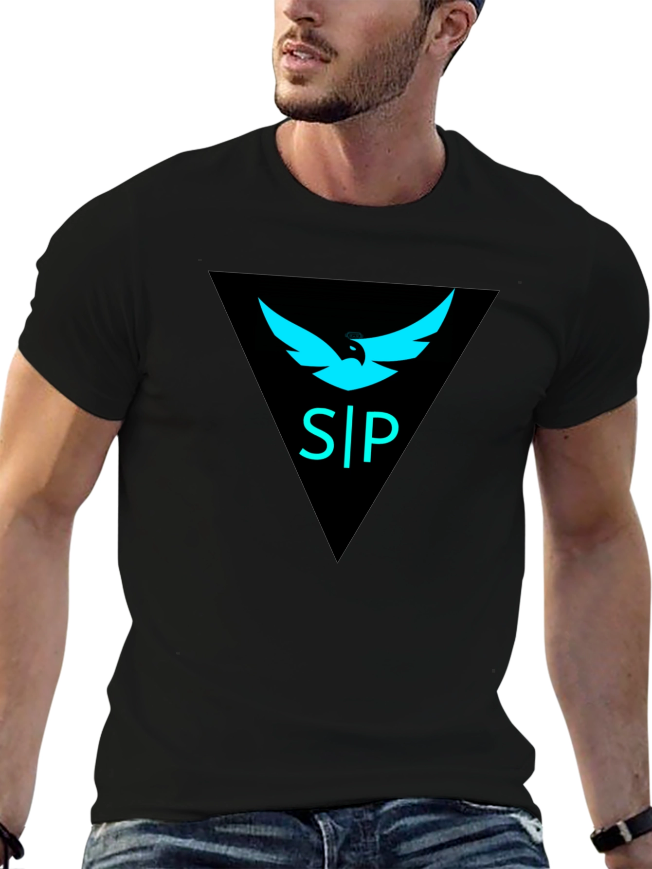 S|P Bird Logo Graphic Tee - Mens Black T-Shirt