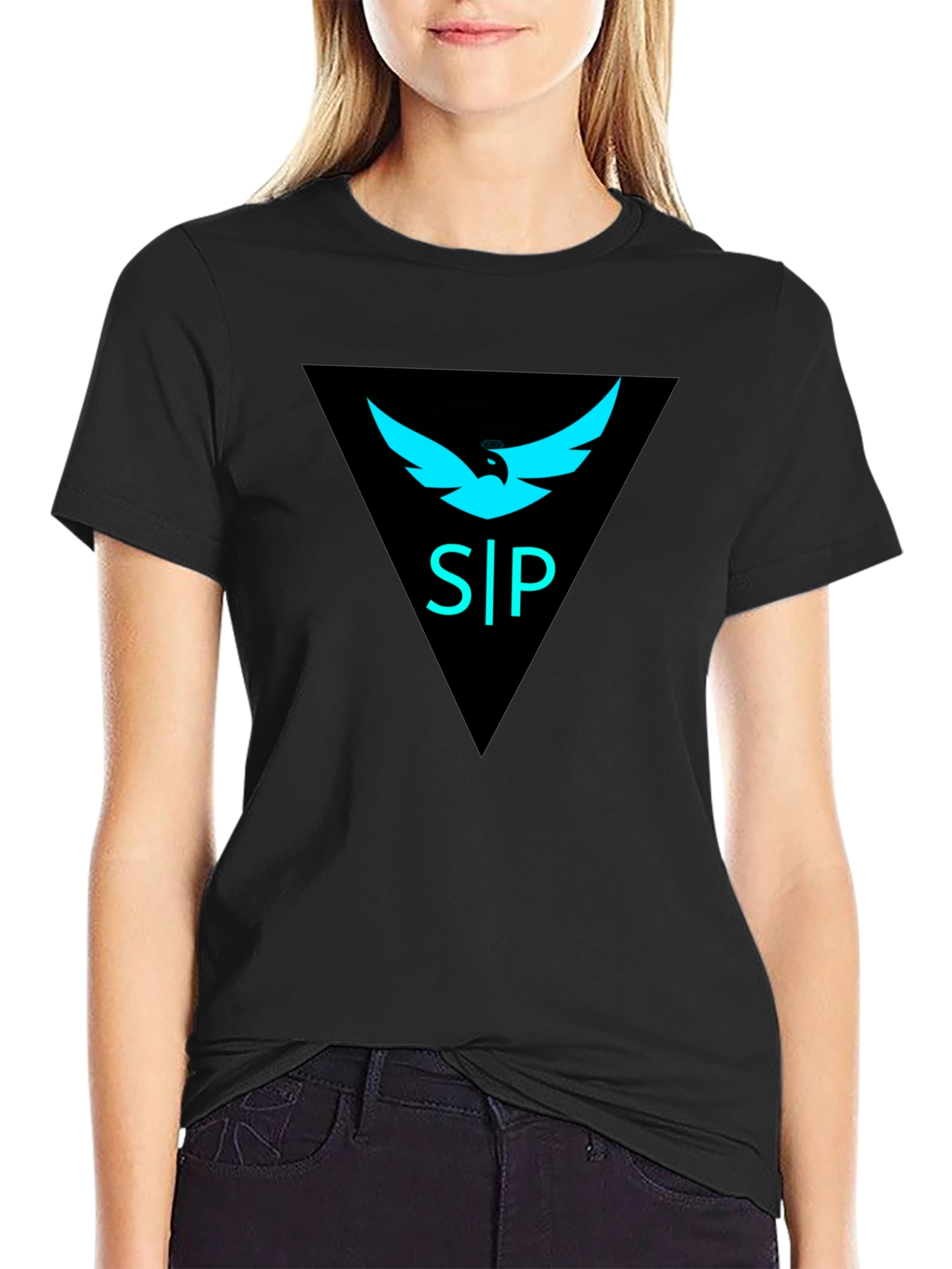 S|P Bird Logo Graphic Tee - Mens Black T-Shirt