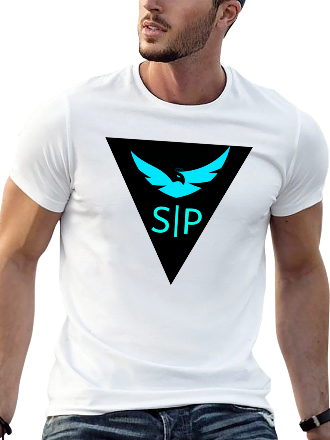 S|P Bird Logo Graphic Tee - Mens Black T-Shirt