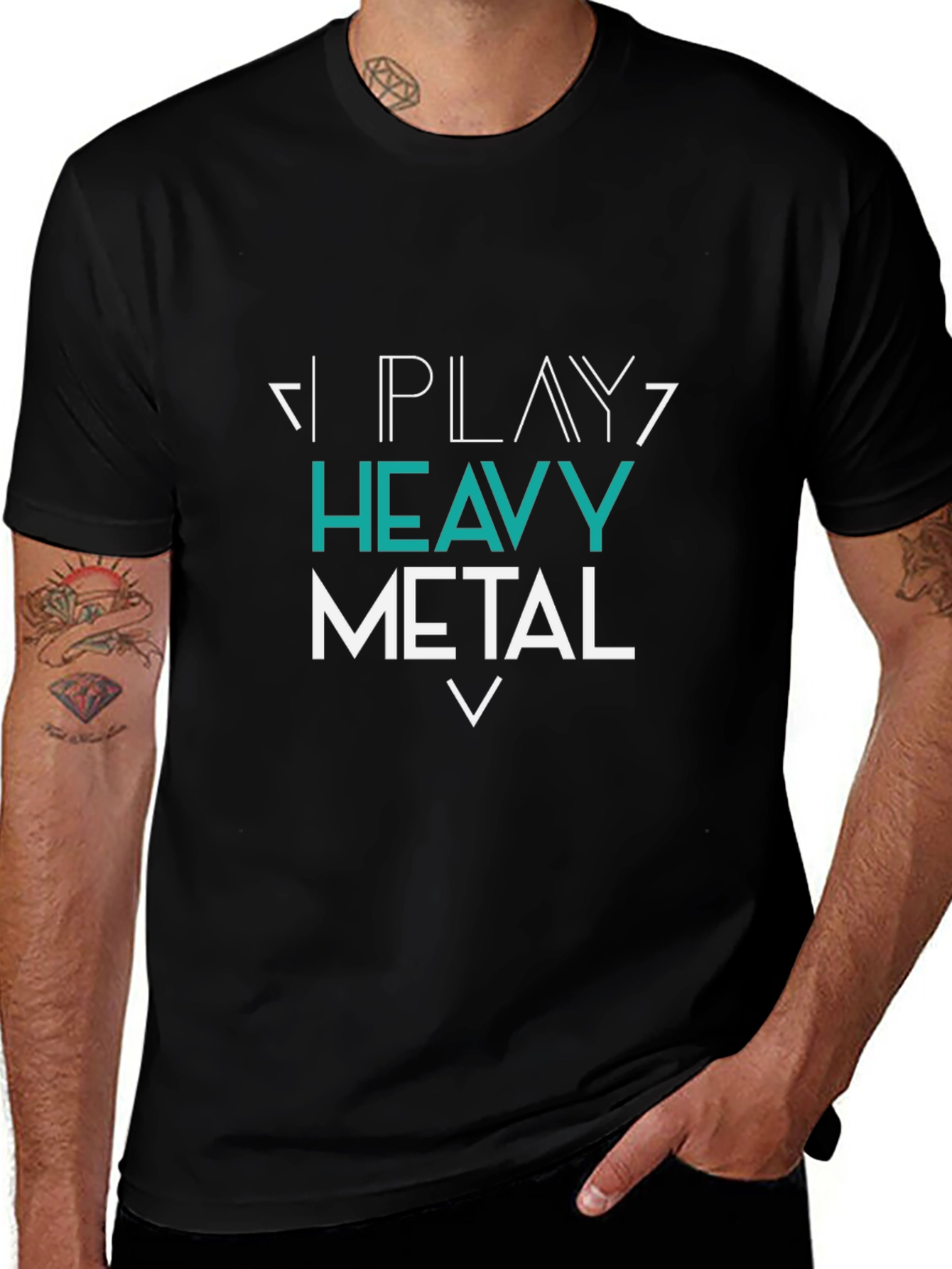 I Play Heavy Metal Graphic T-Shirt