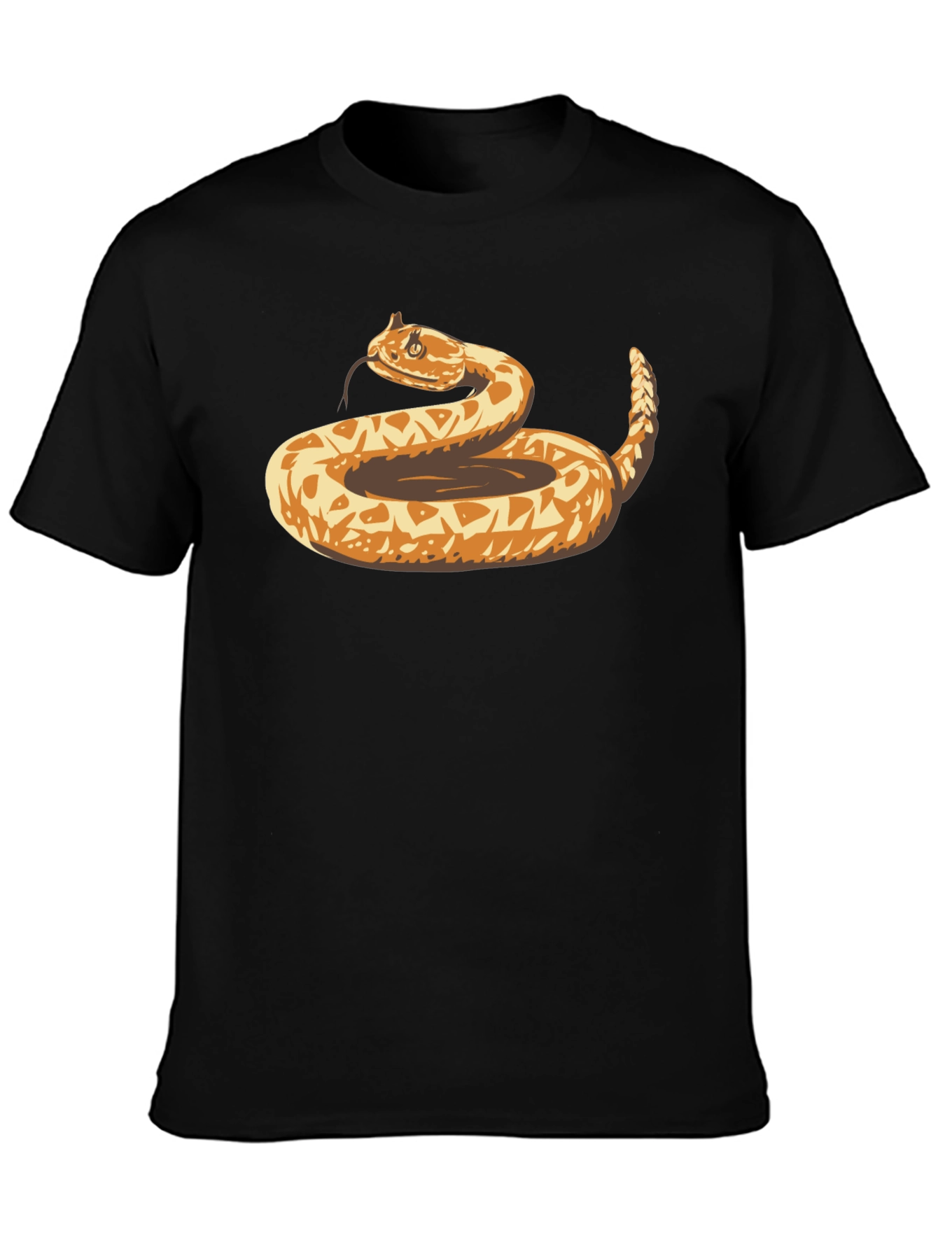 Snake Graphic Black T-Shirt