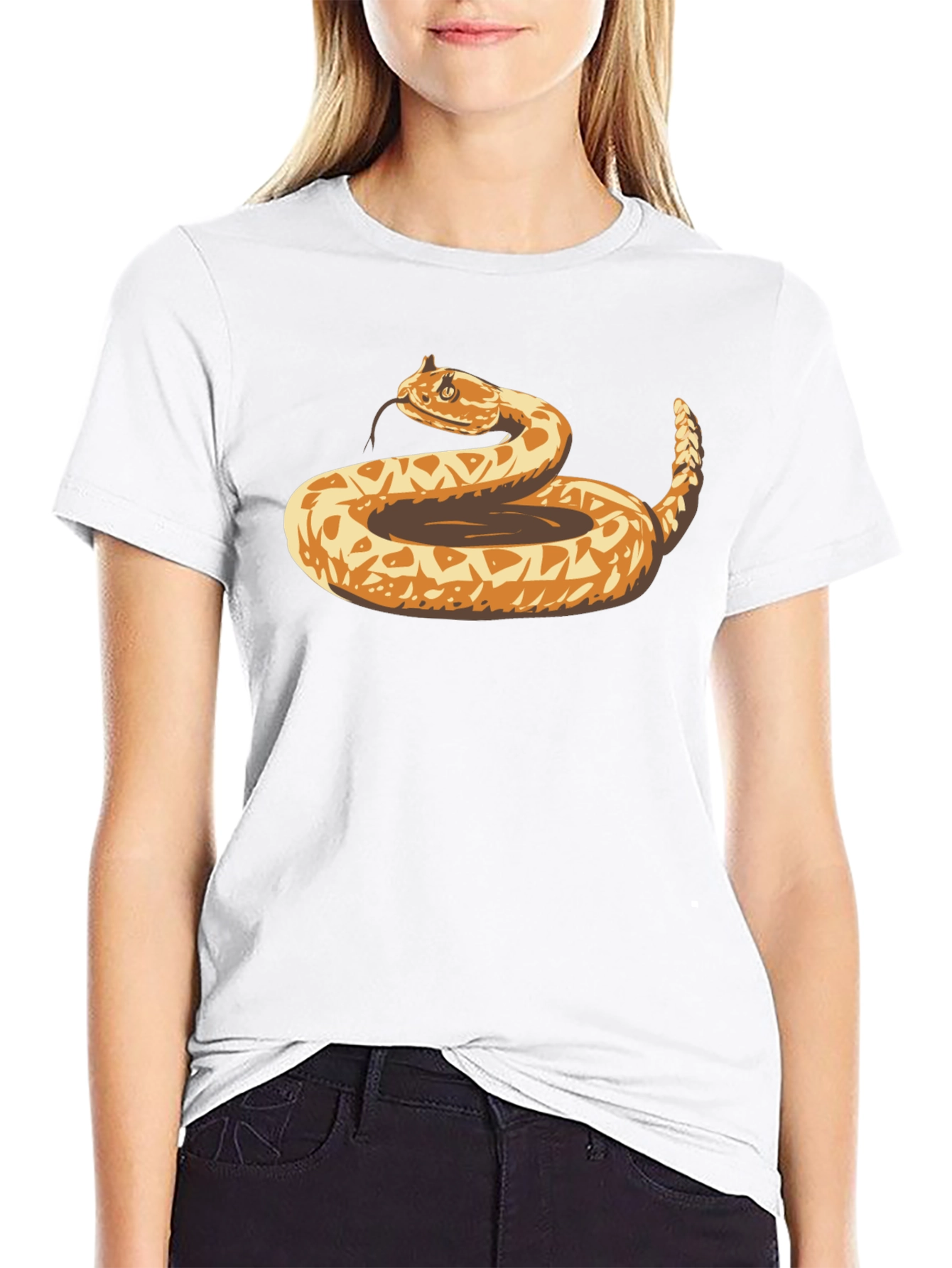 Snake Graphic Black T-Shirt