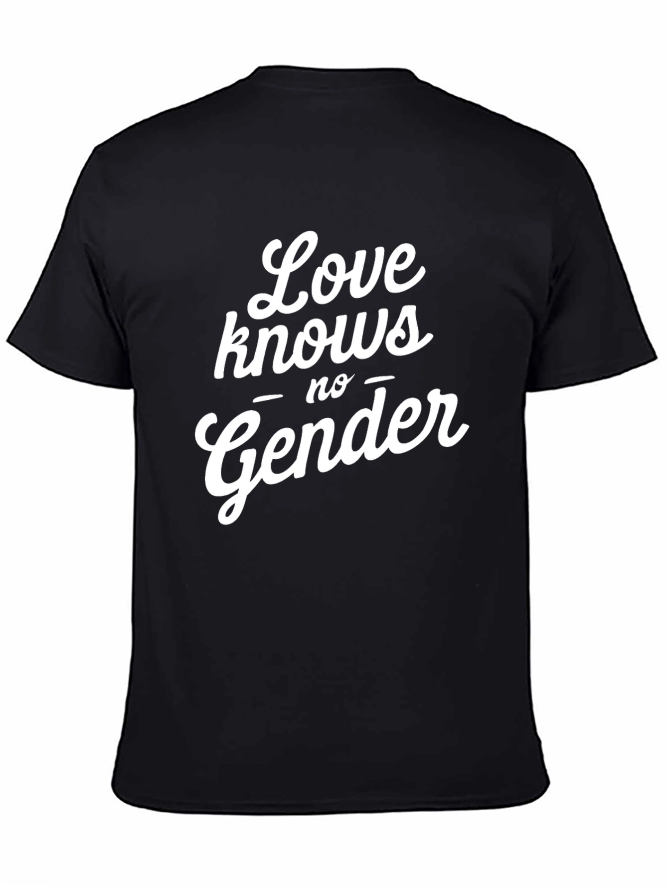 Love Knows No Gender Black T-Shirt