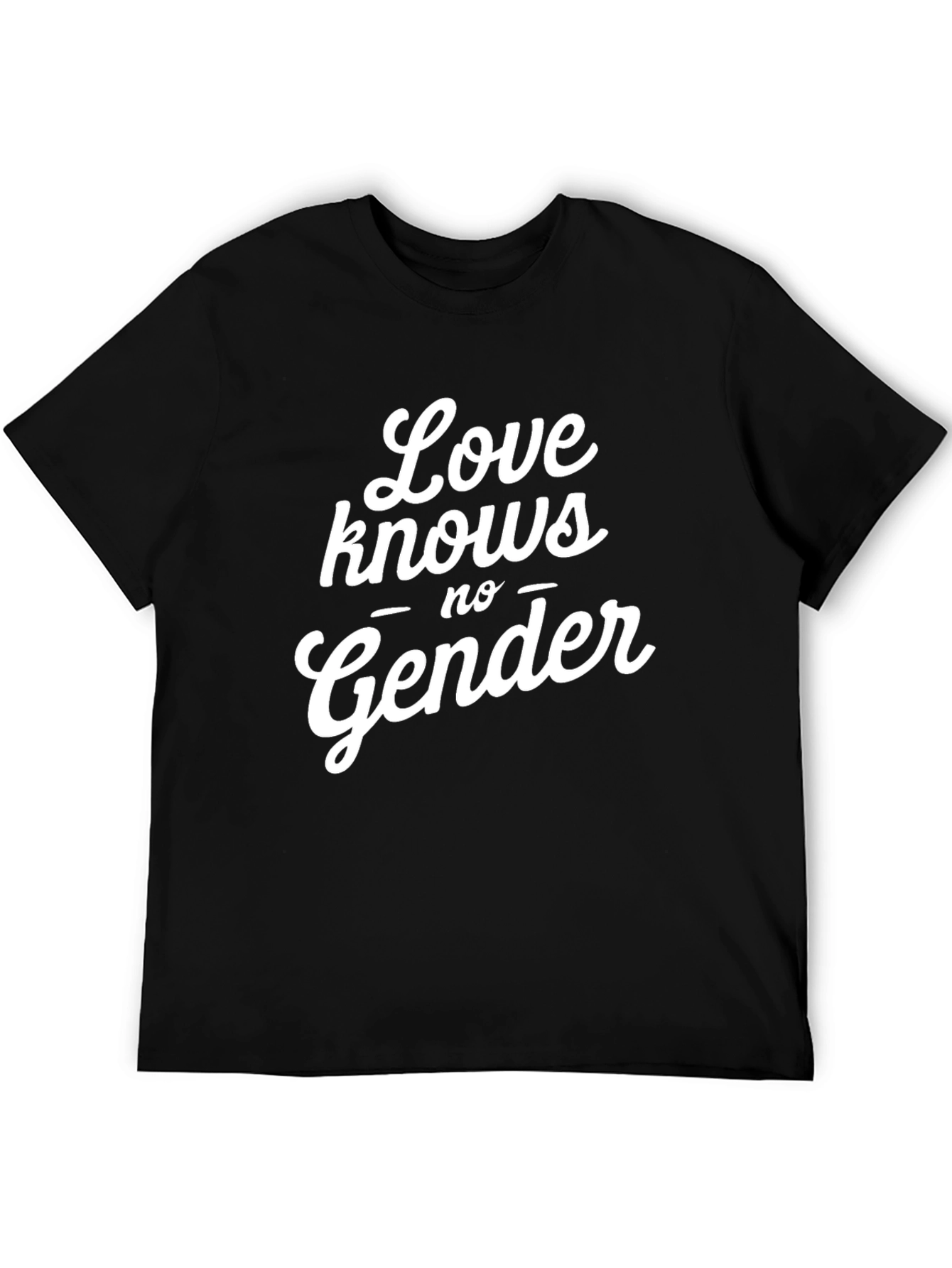 Love Knows No Gender Black T-Shirt