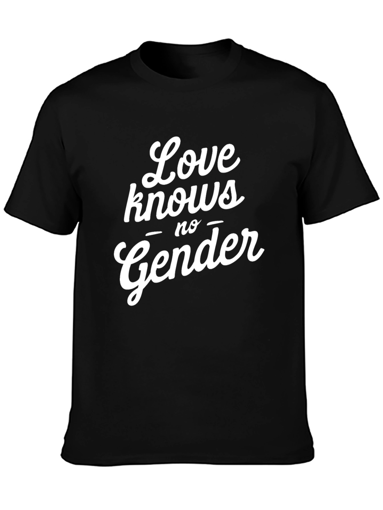 Love Knows No Gender Black T-Shirt