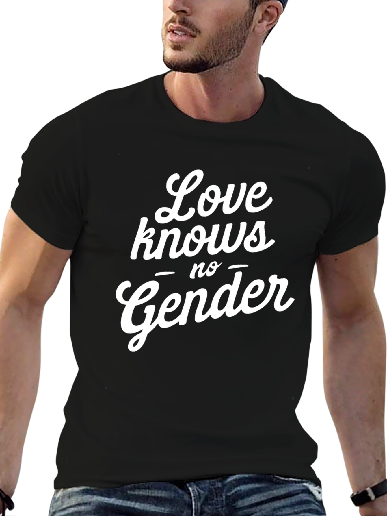 Love Knows No Gender Black T-Shirt