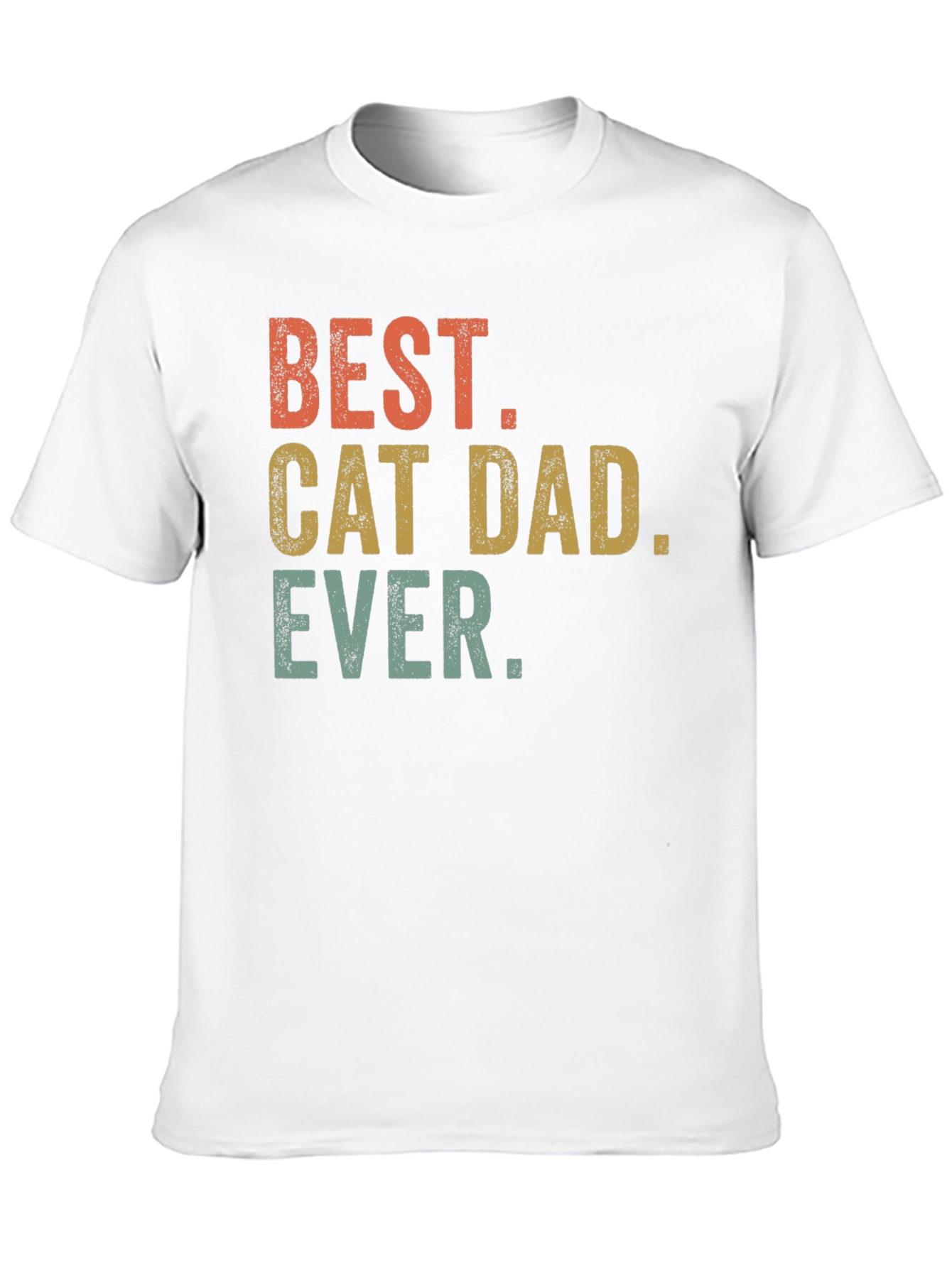 Best Cat Dad Ever T-Shirt - Black Graphic Tee