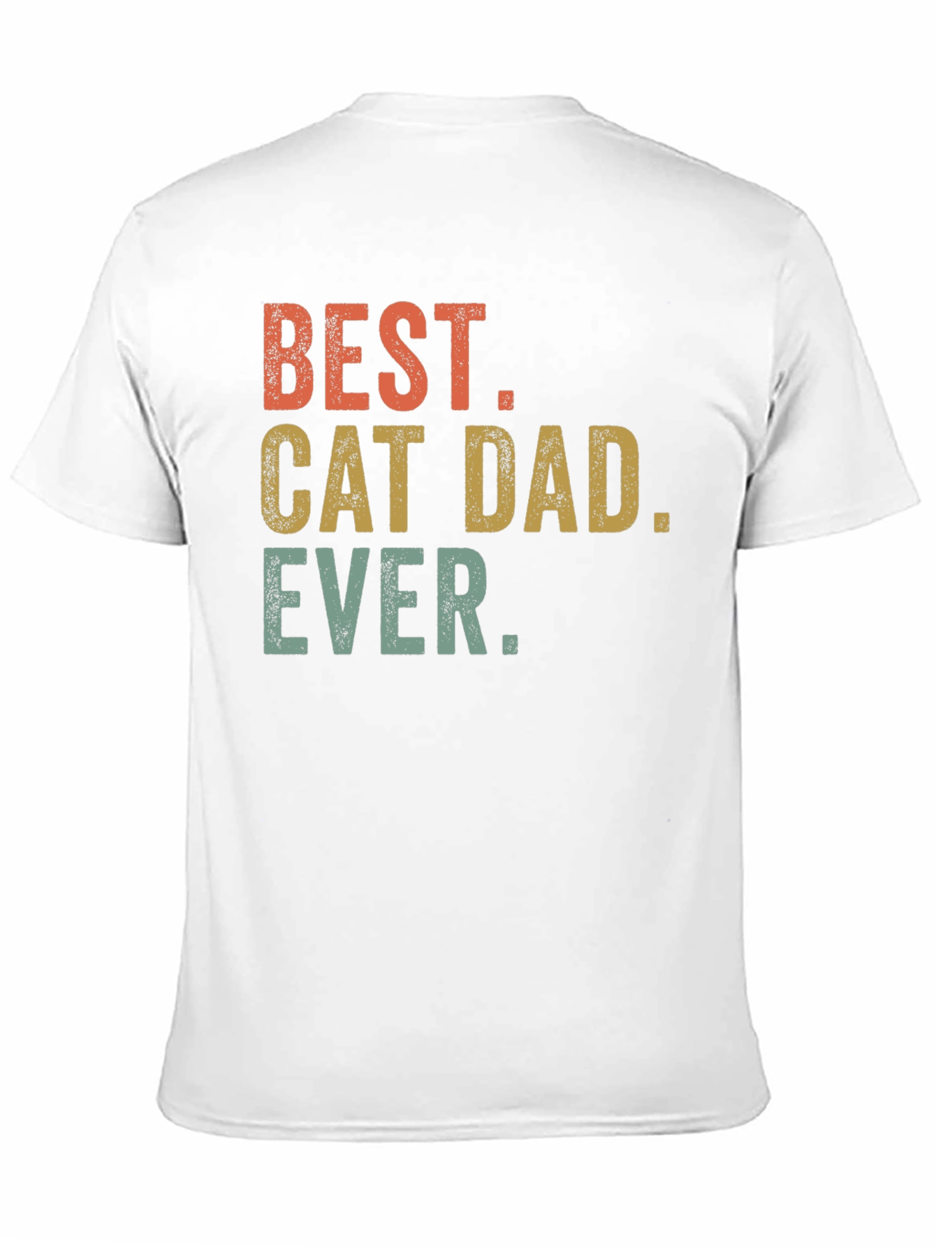 Best Cat Dad Ever T-Shirt - Black Graphic Tee