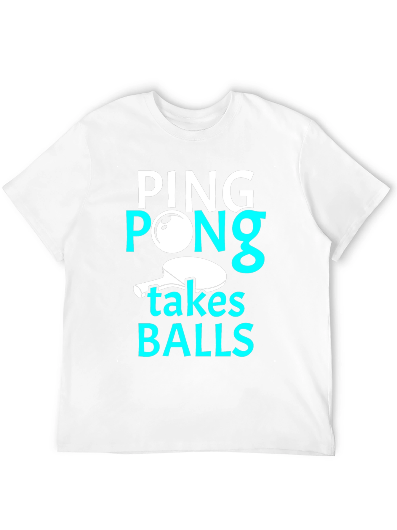 Funny Ping Pong Takes Balls Graphic T-Shirt