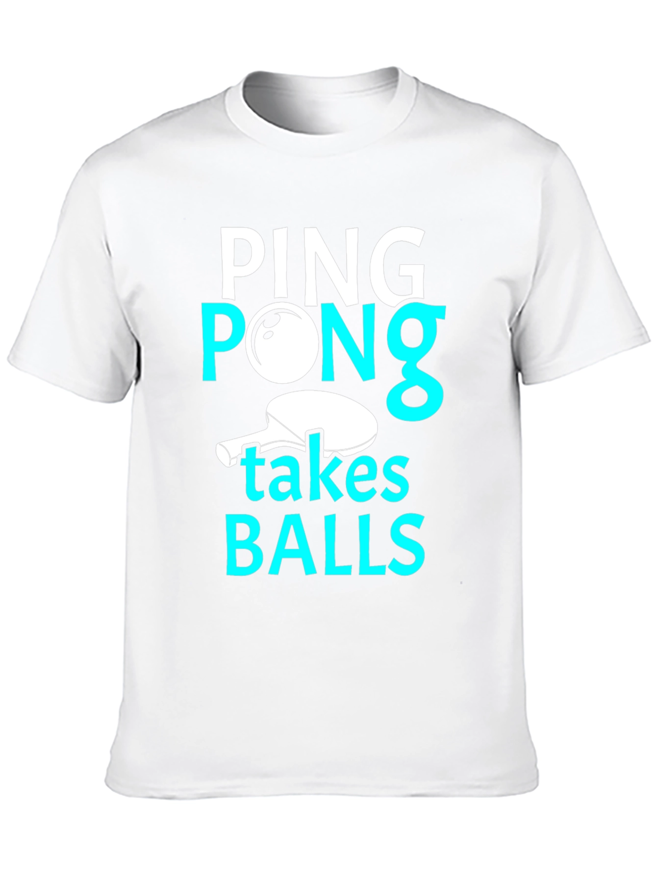 Funny Ping Pong Takes Balls Graphic T-Shirt