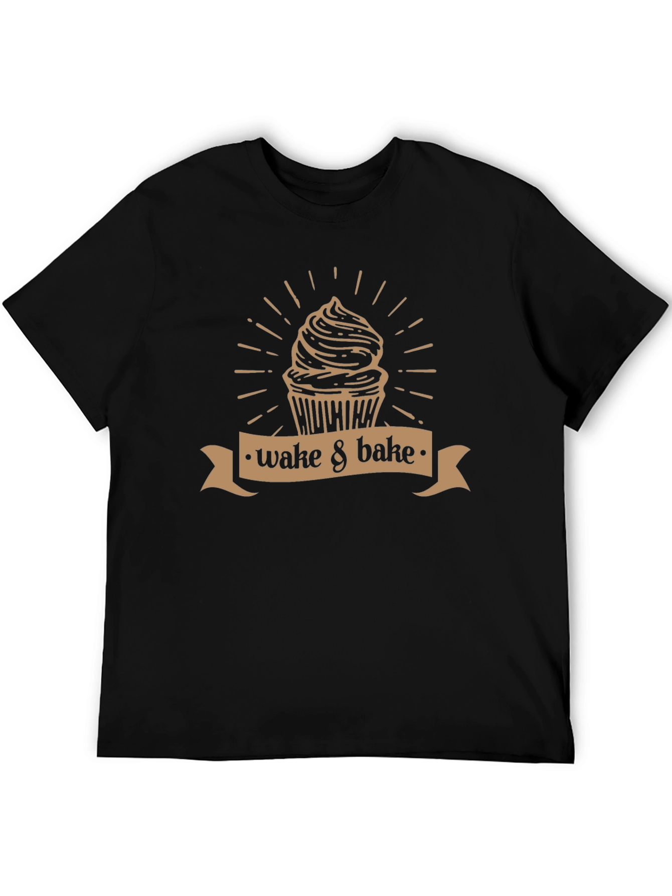 Wake & Bake Cupcake T-Shirt - Novelty Design