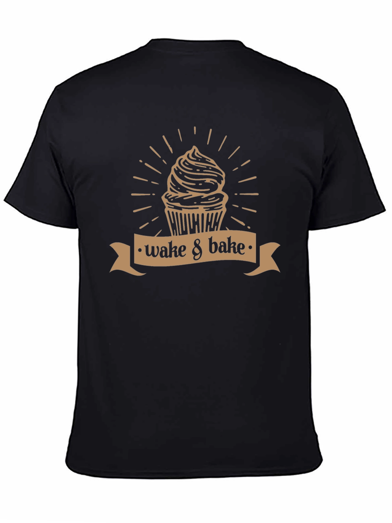 Wake & Bake Cupcake T-Shirt - Novelty Design