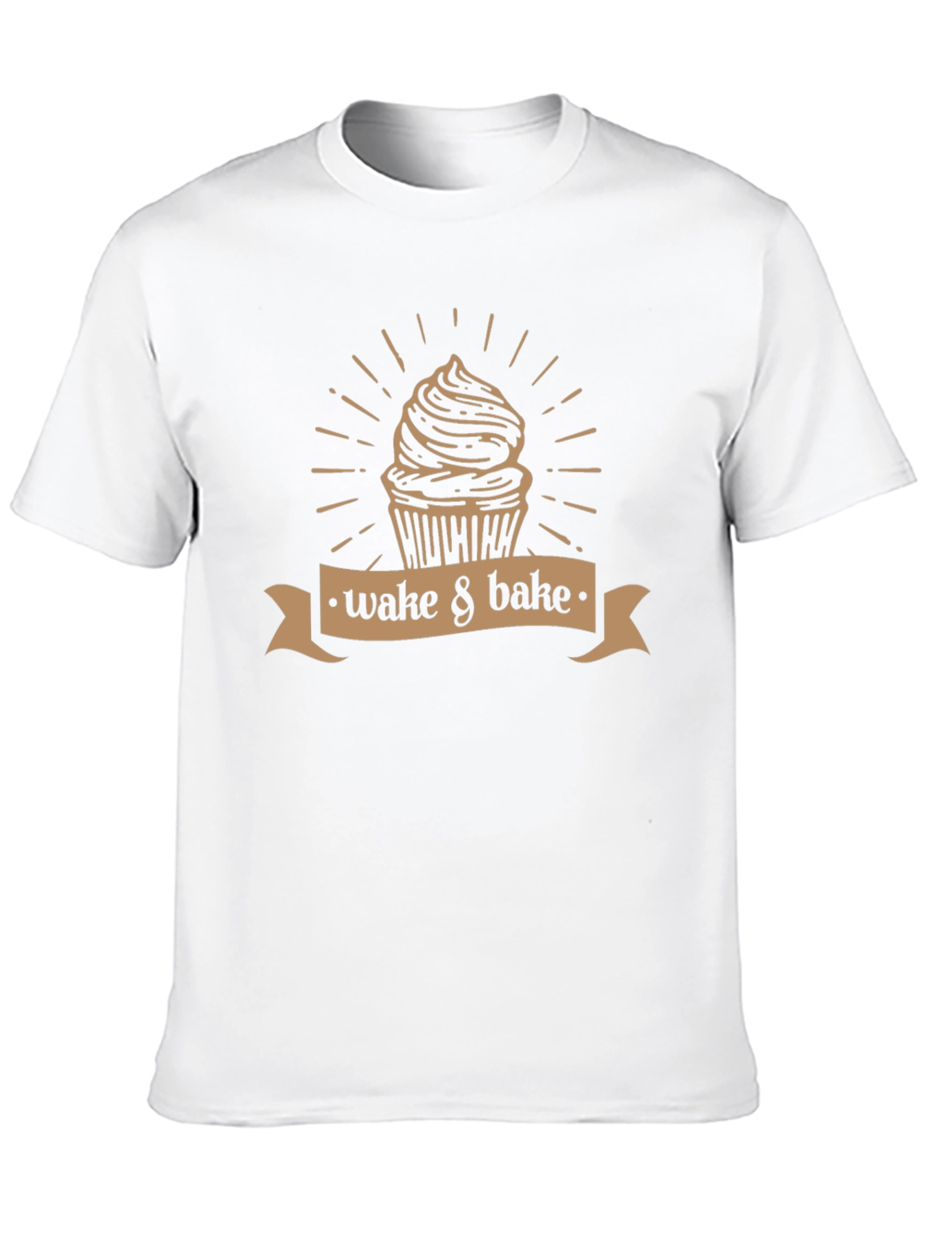 Wake & Bake Cupcake T-Shirt - Novelty Design