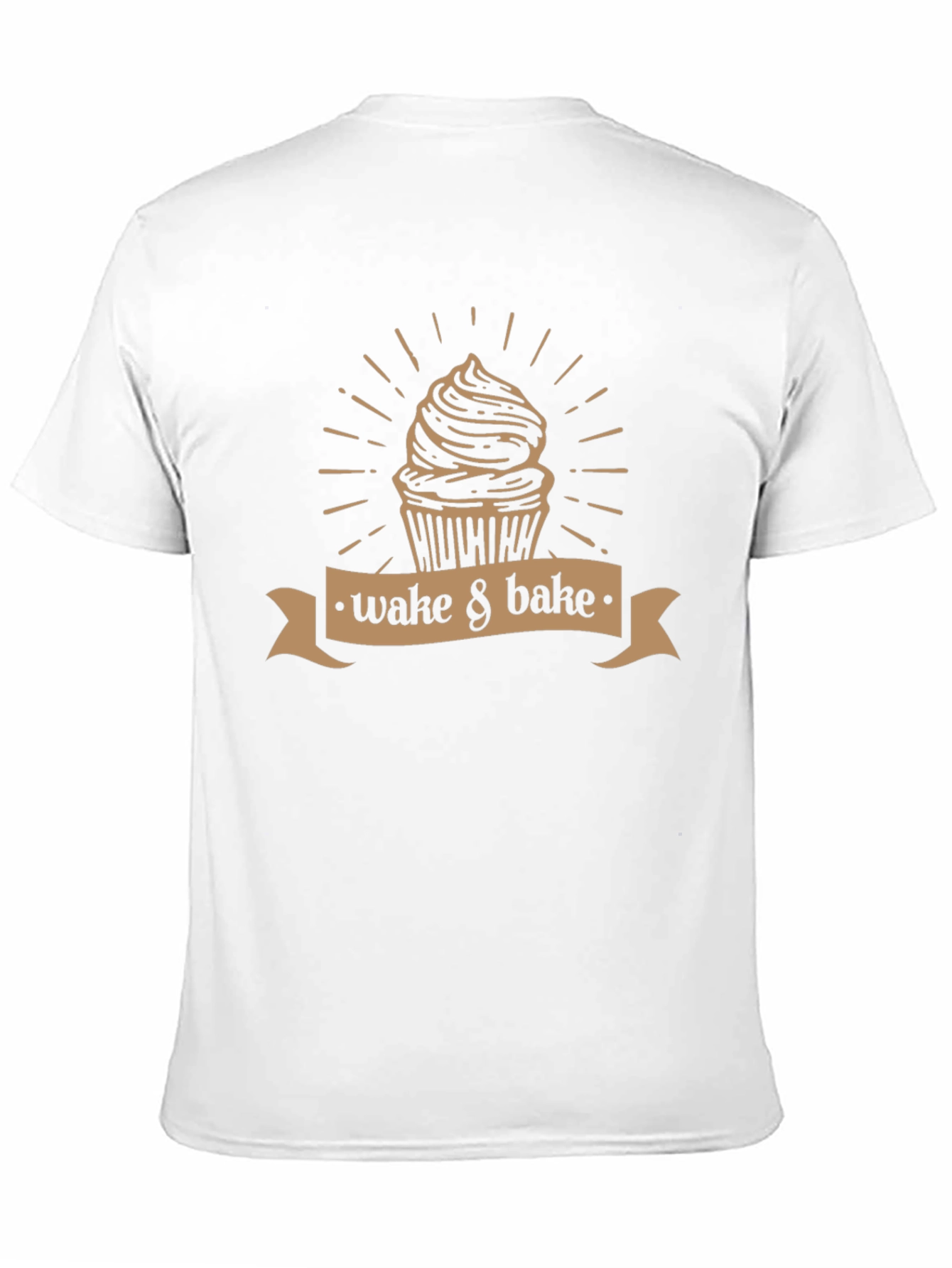 Wake & Bake Cupcake T-Shirt - Novelty Design