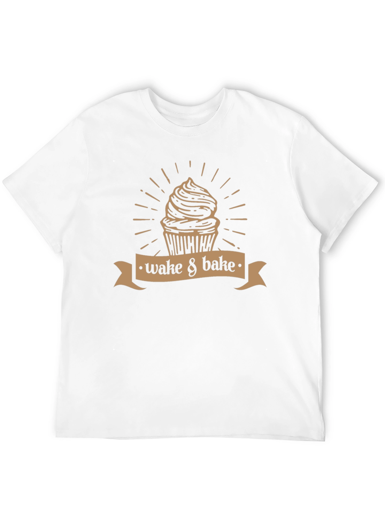 Wake & Bake Cupcake T-Shirt - Novelty Design