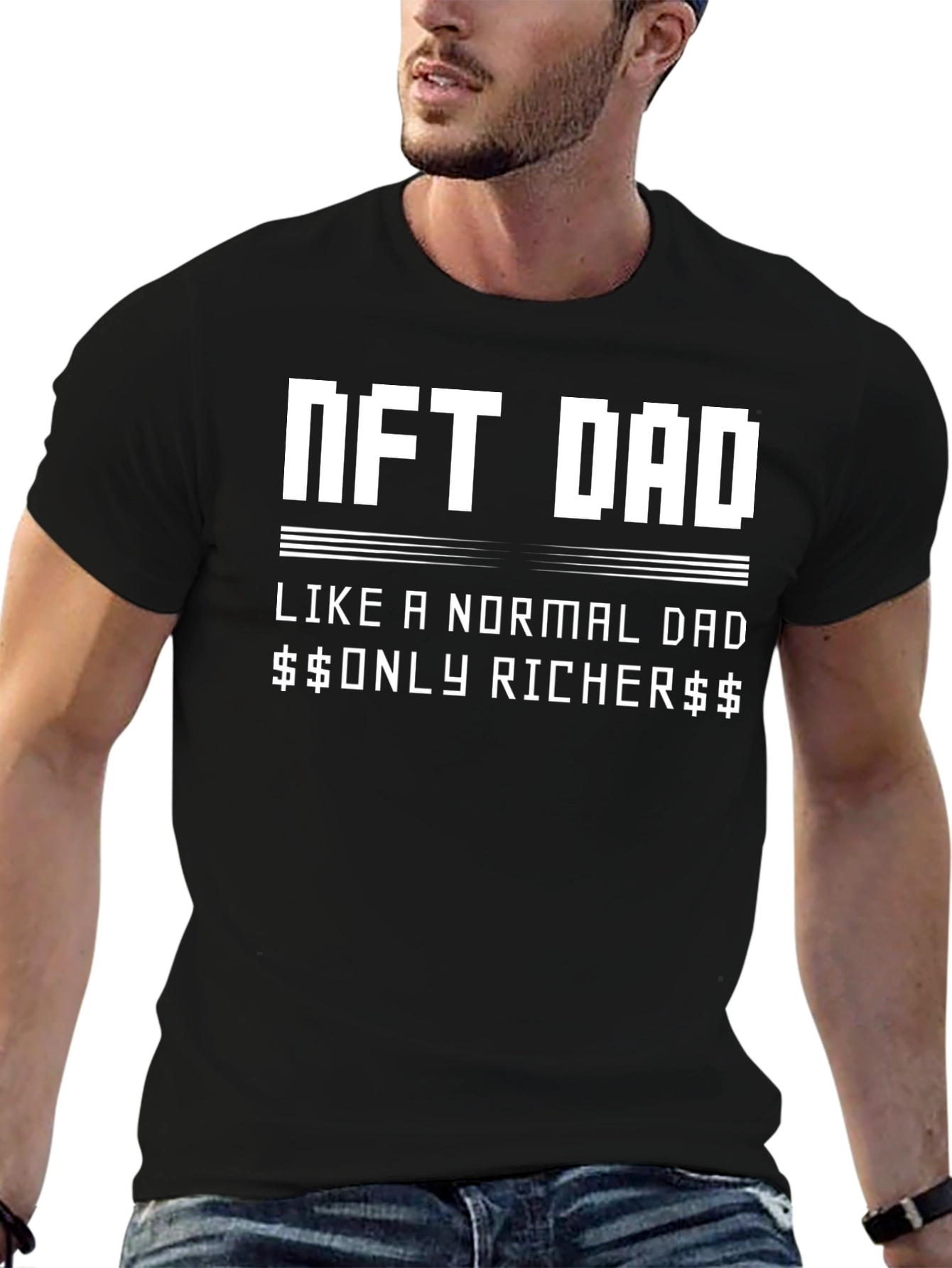 NFT Dad T-Shirt - Crypto Millionaire Style!