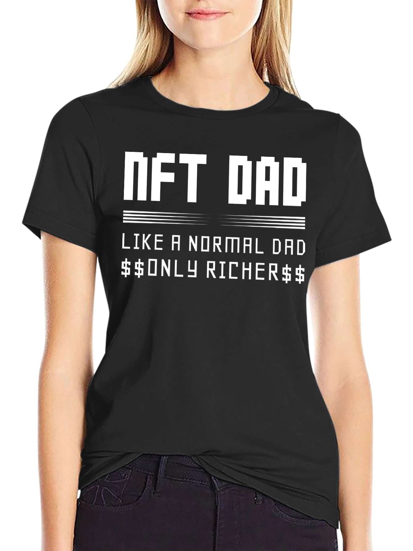 NFT Dad T-Shirt - Crypto Millionaire Style!