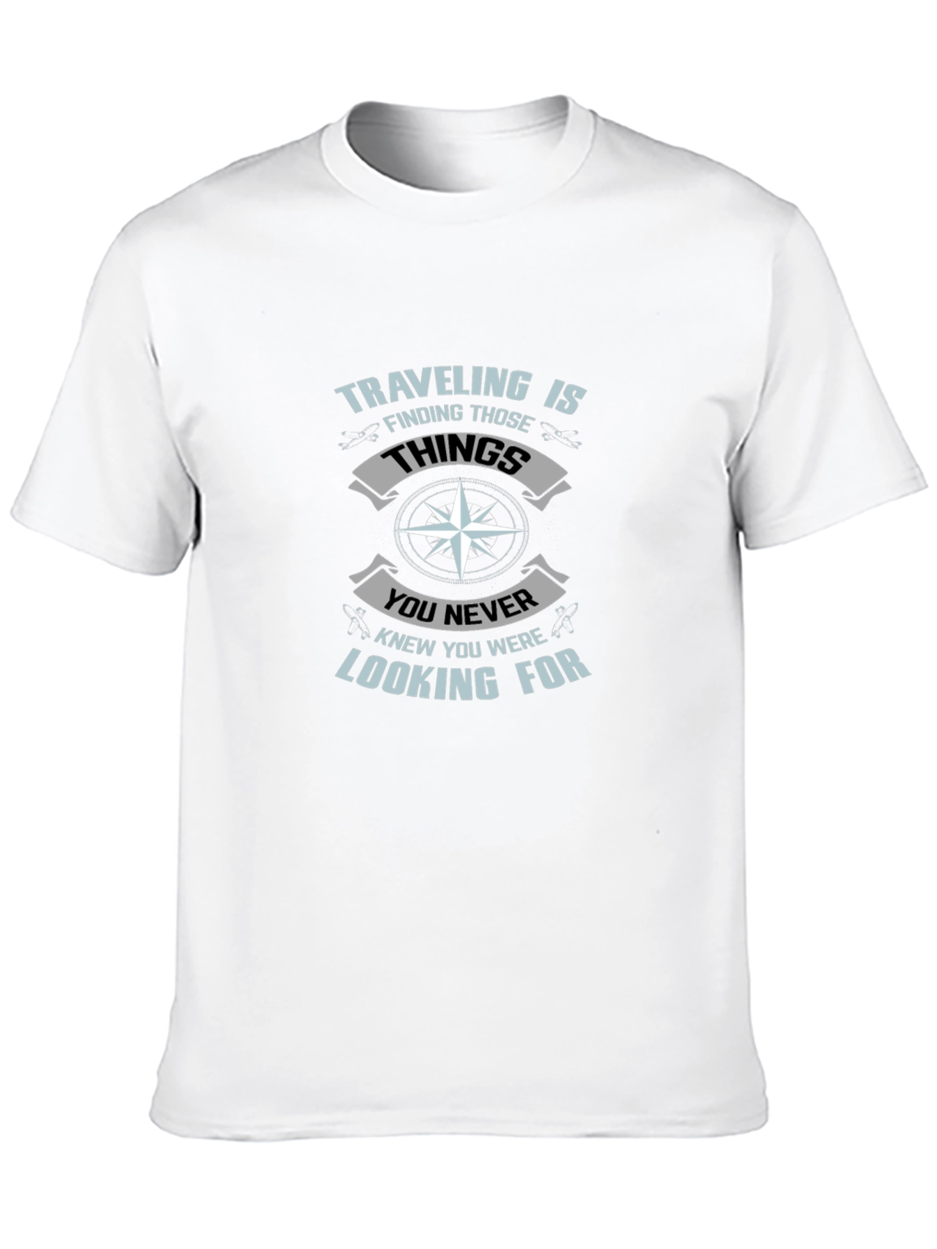 Travel Adventure Black Graphic T-Shirt