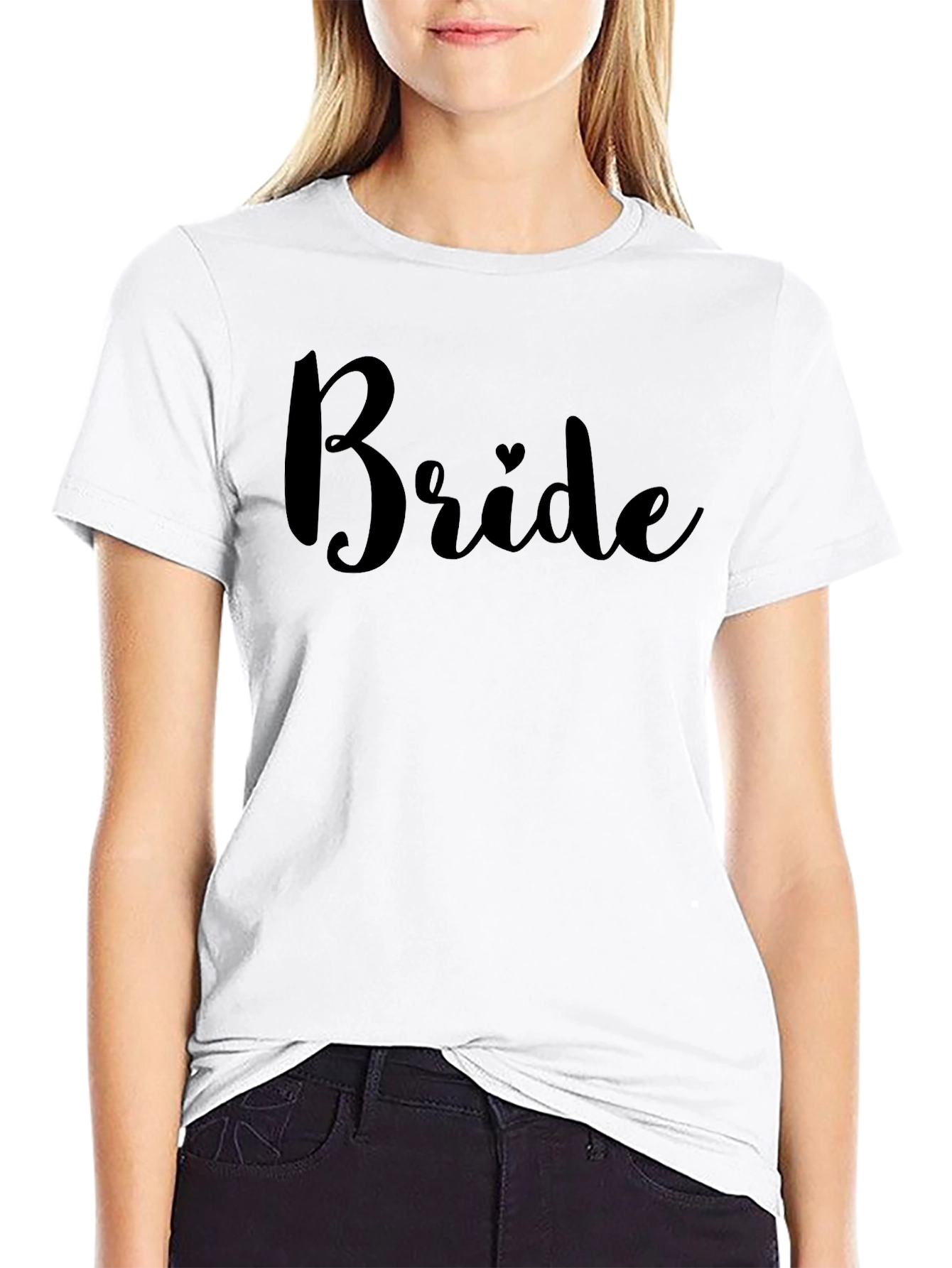 Bride Crew Neck T-Shirt - Wedding Day Apparel