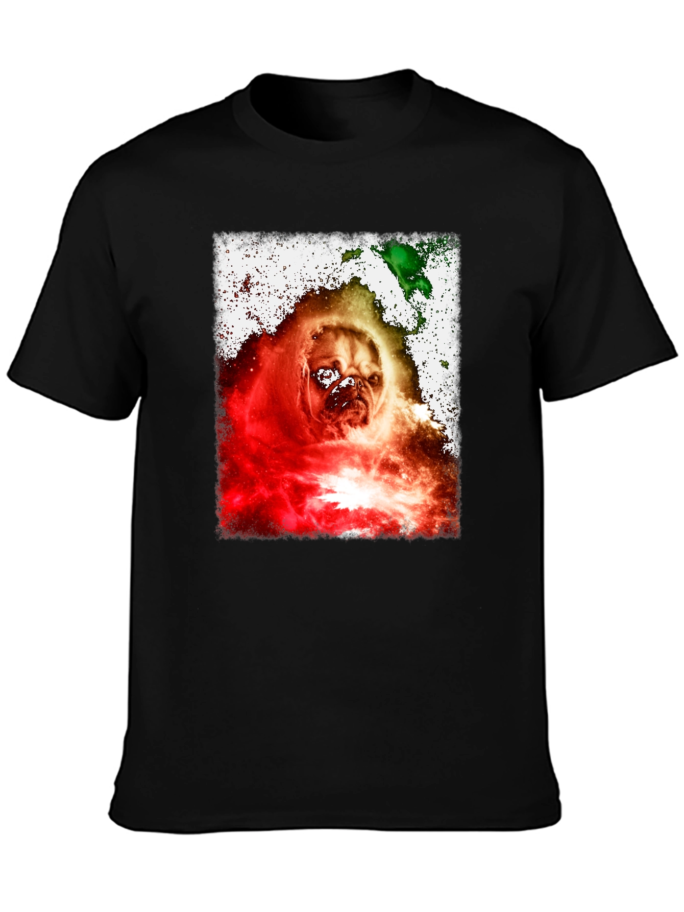 Galaxy Pug T-Shirt – Colorful Dog Lover Graphic Tee
