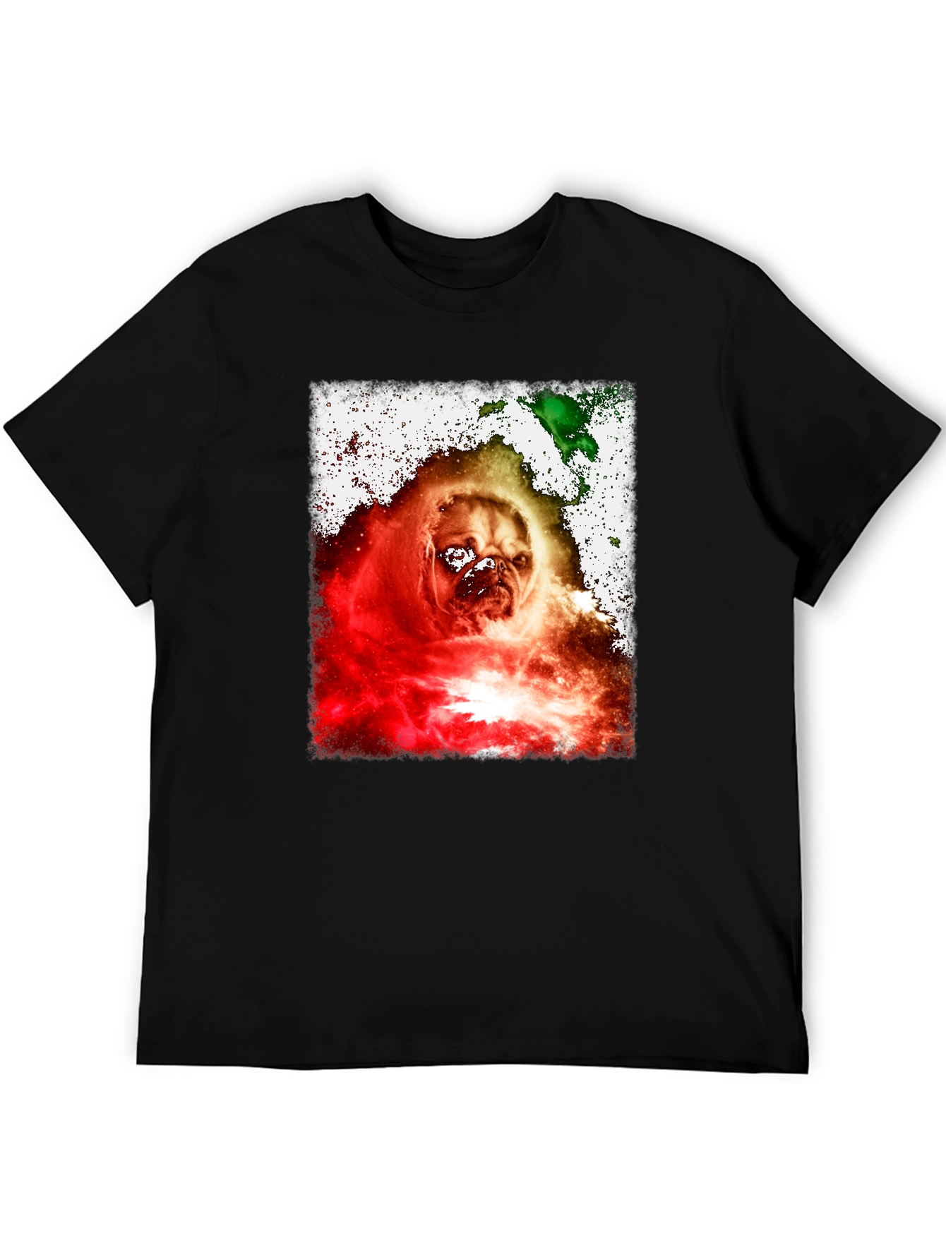 Galaxy Pug T-Shirt – Colorful Dog Lover Graphic Tee