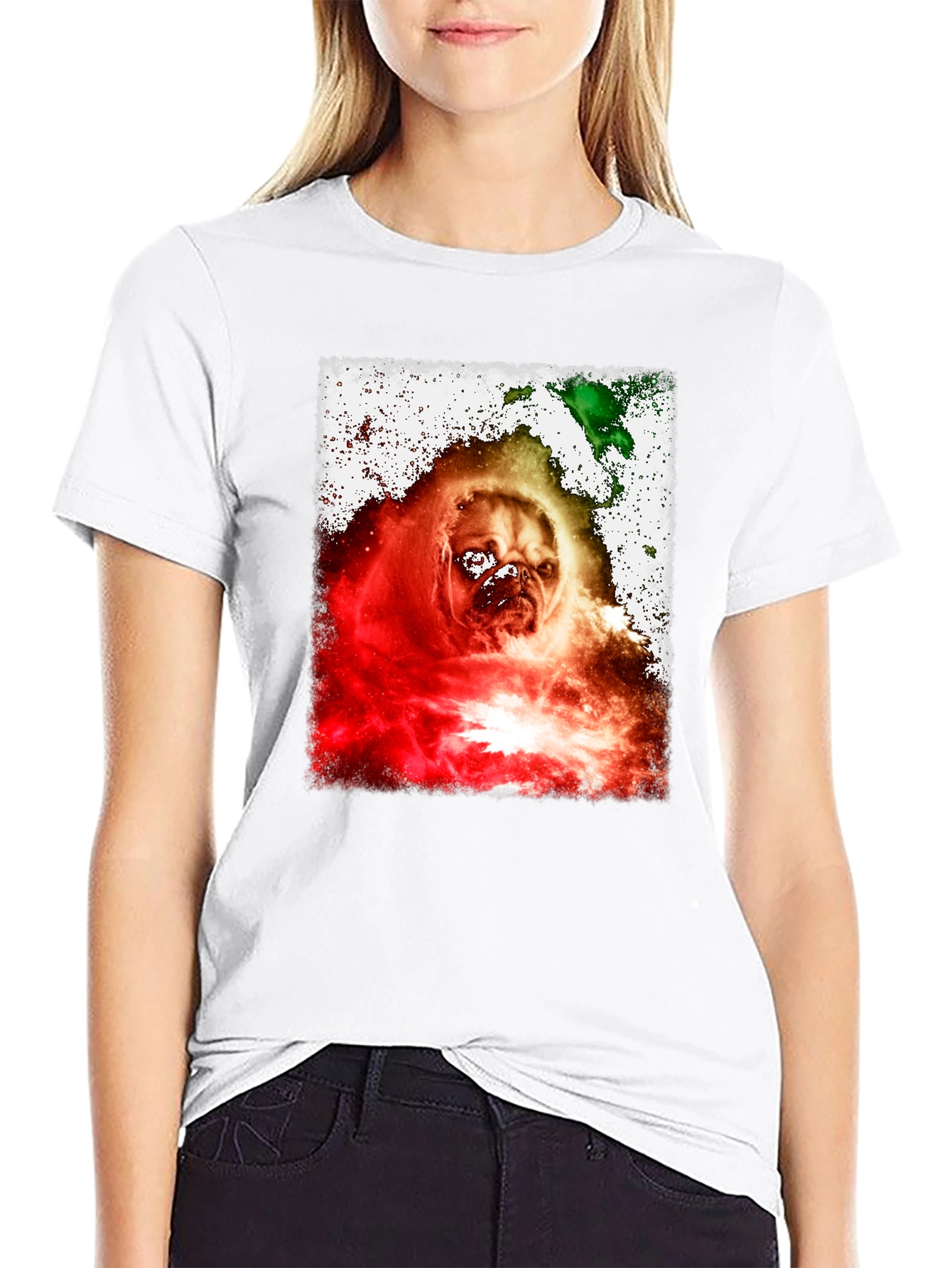 Galaxy Pug T-Shirt – Colorful Dog Lover Graphic Tee
