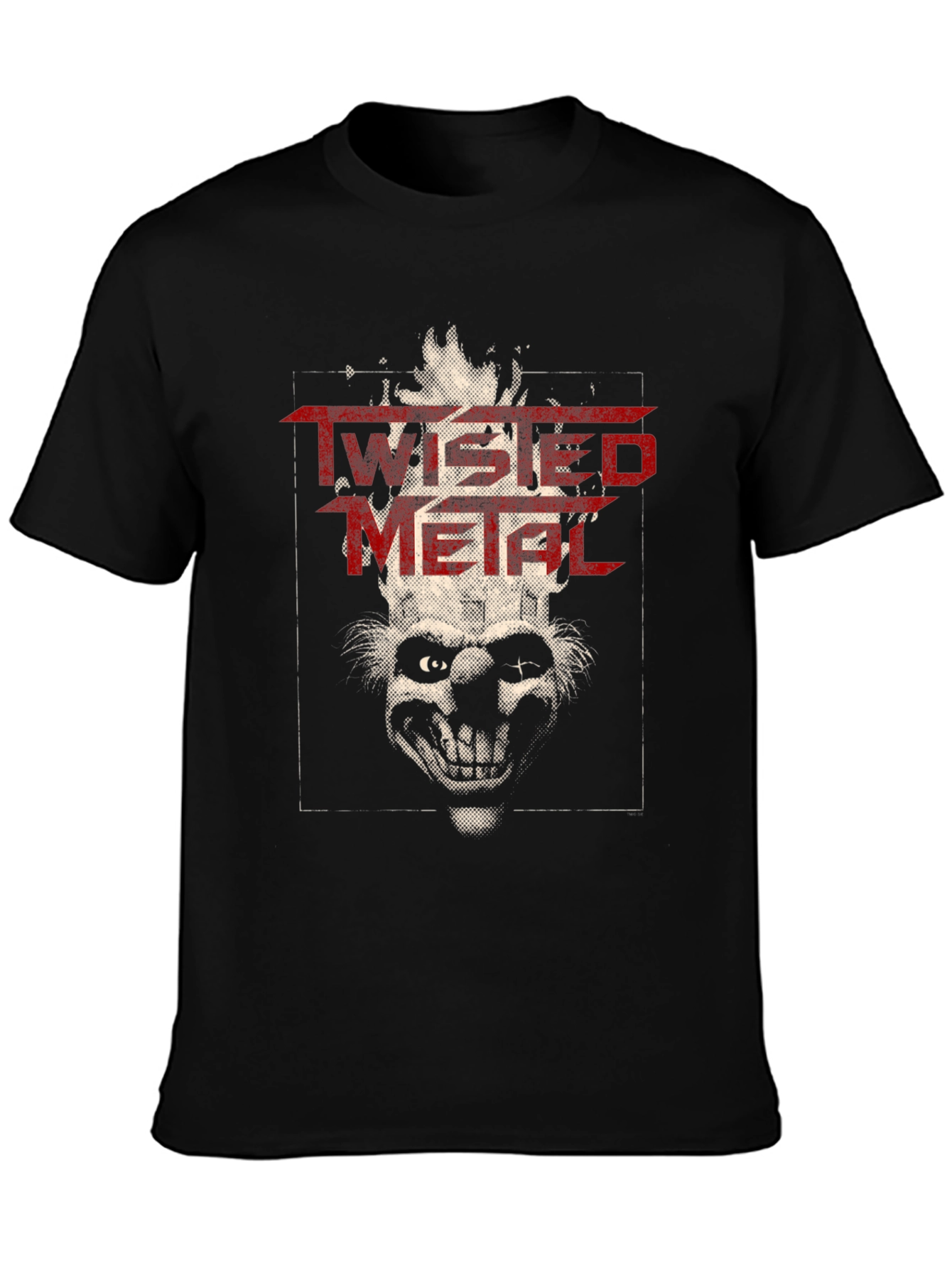 Twisted Metal Clown Graphic T-Shirt - Black