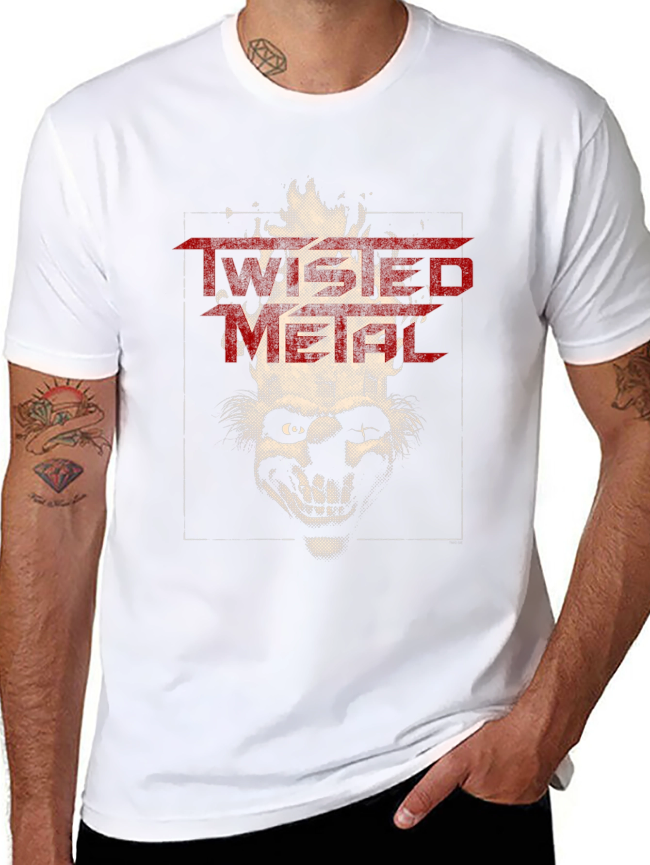 Twisted Metal Clown Graphic T-Shirt - Black