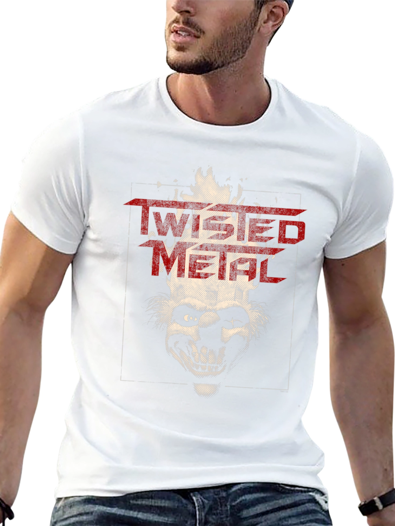 Twisted Metal Clown Graphic T-Shirt - Black