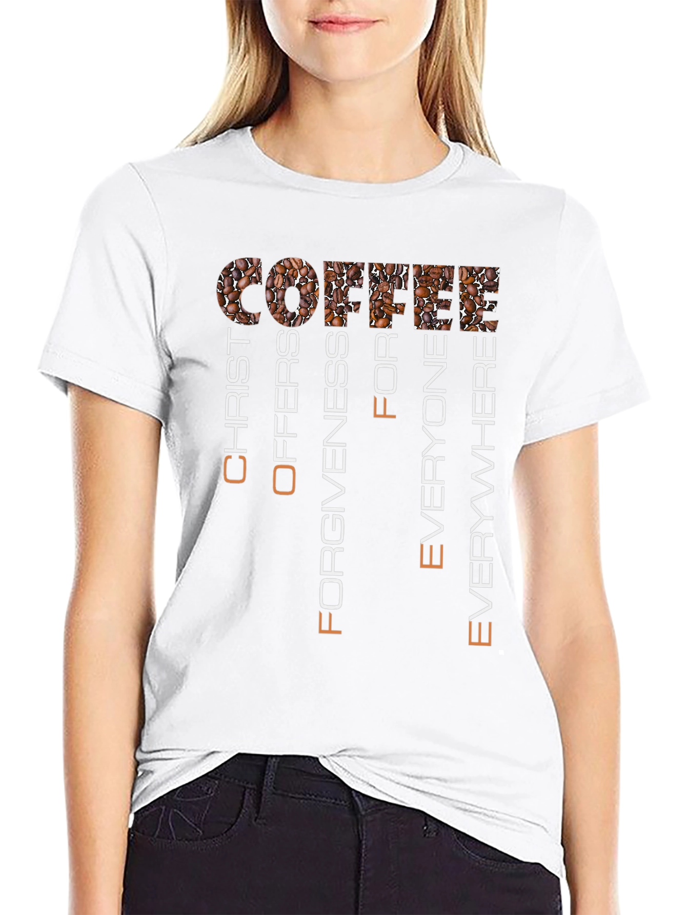 Coffee Christ Offers Forgiveness T-Shirt