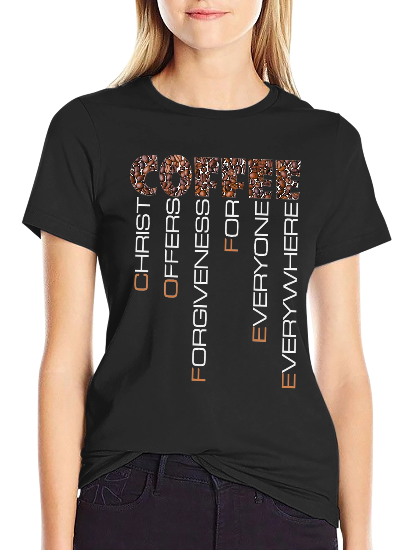 Coffee Christ Offers Forgiveness T-Shirt