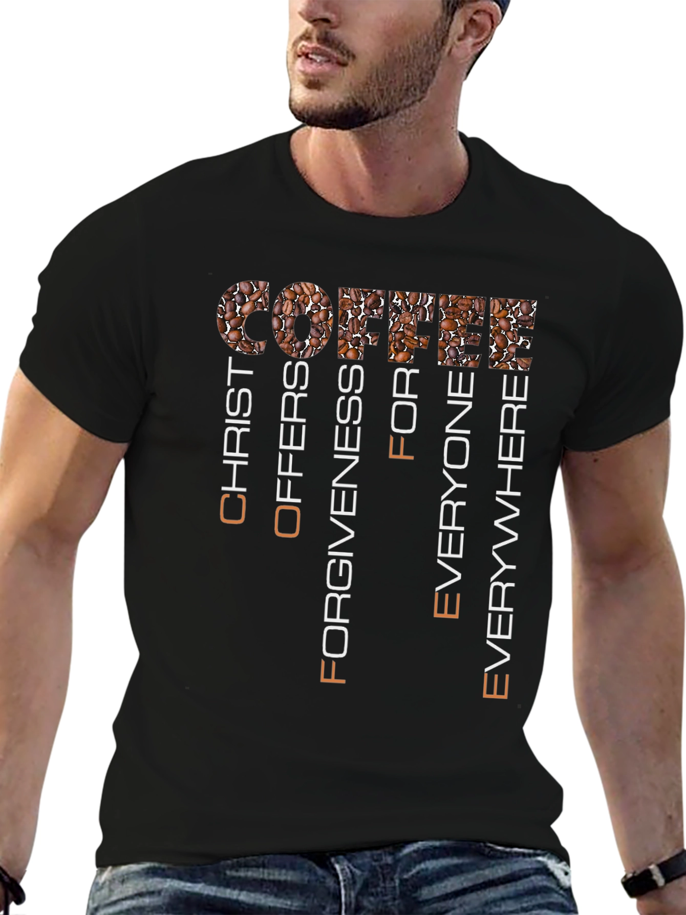 Coffee Christ Offers Forgiveness T-Shirt