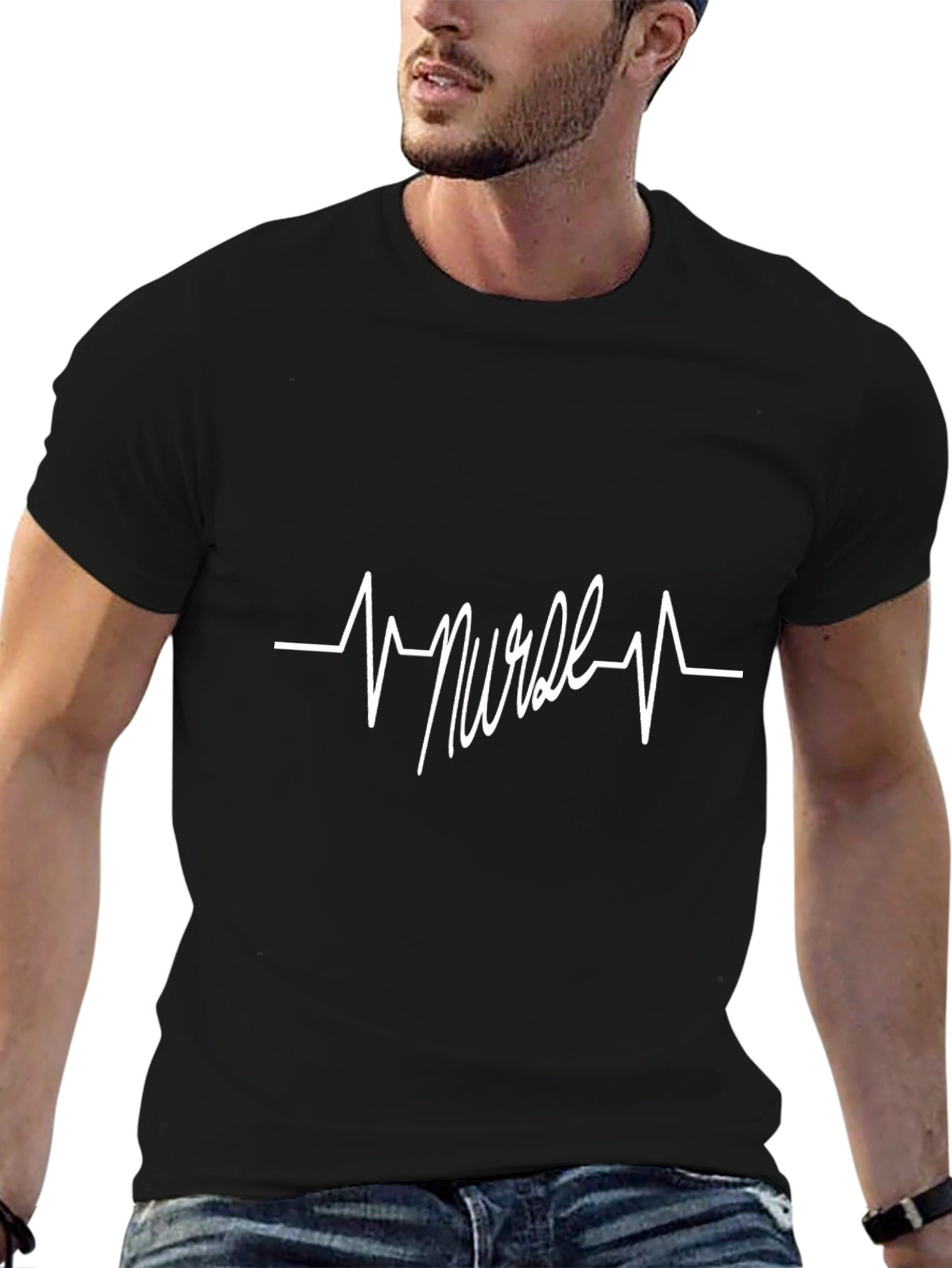Nurse Heartbeat T-Shirt - Medical Professional Tee