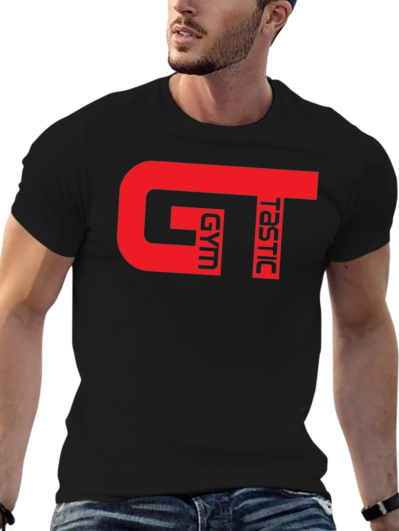 GT Gymtastic Black T-Shirt - Fitness Apparel