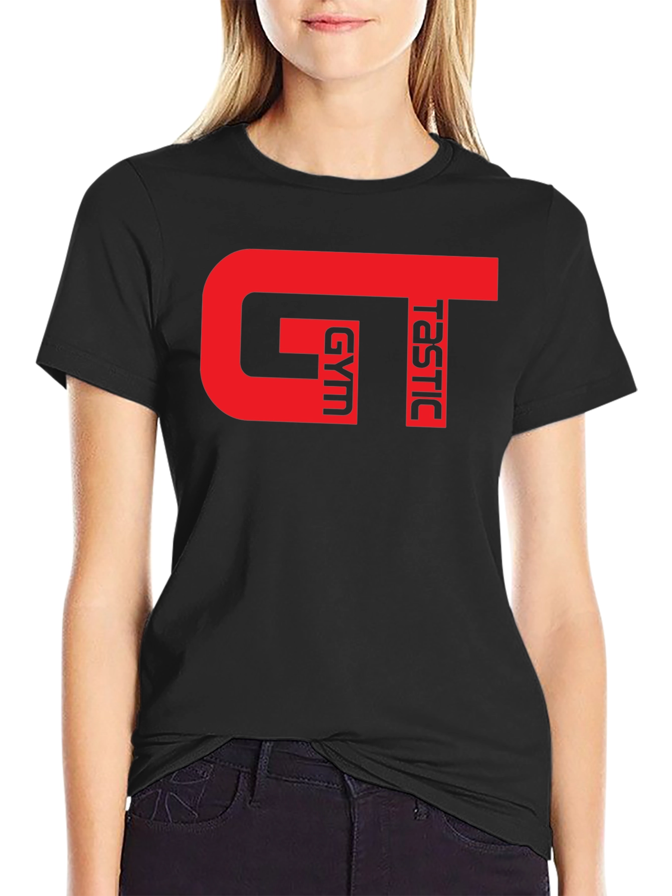 GT Gymtastic Black T-Shirt - Fitness Apparel