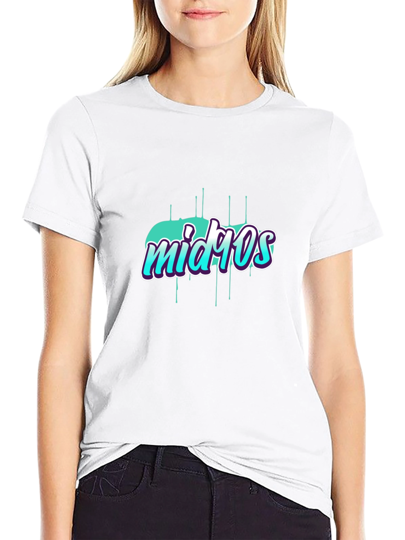Mid 90s Graphic T-Shirt Trendy Retro Style