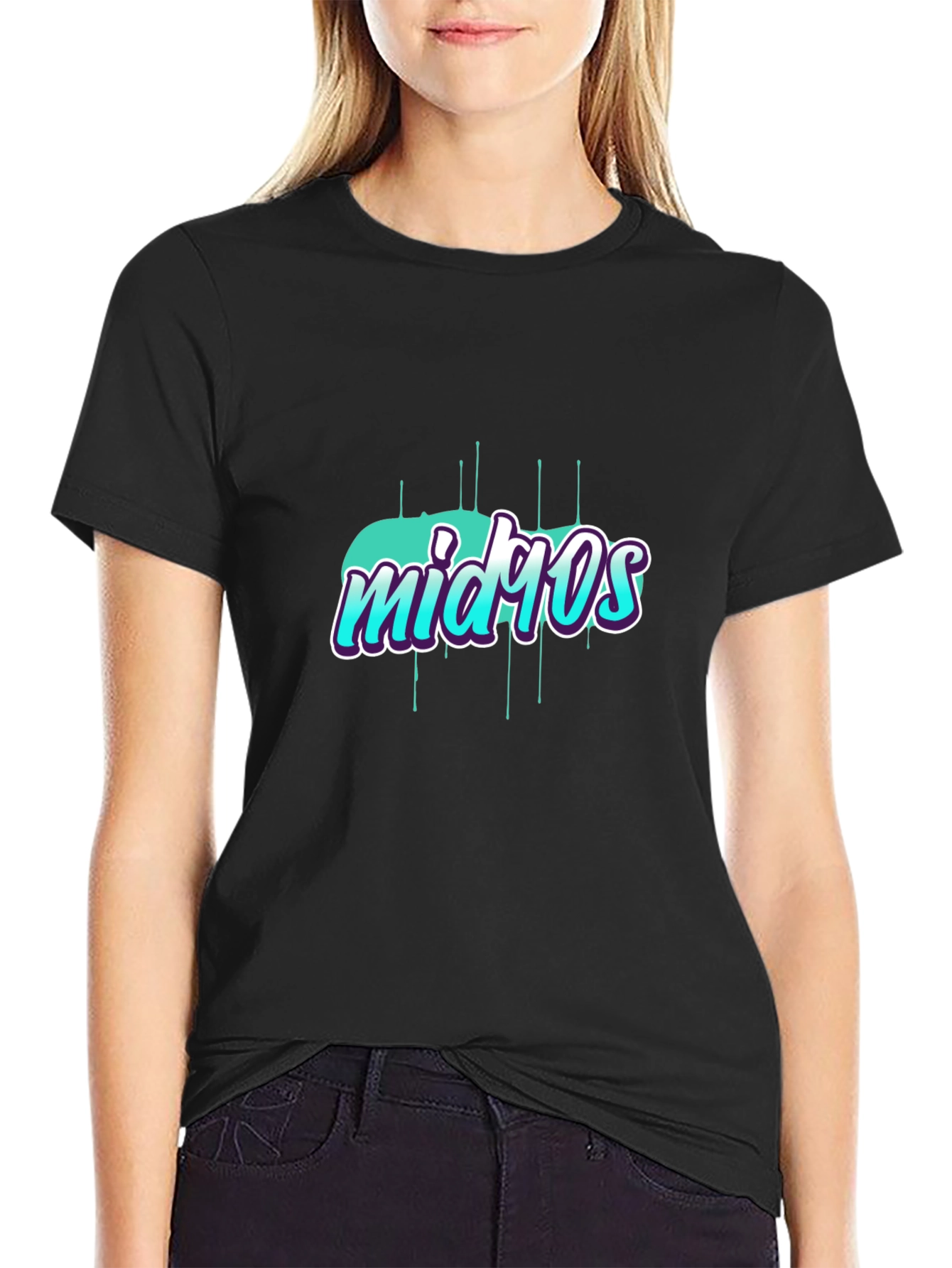 Mid 90s Graphic T-Shirt Trendy Retro Style
