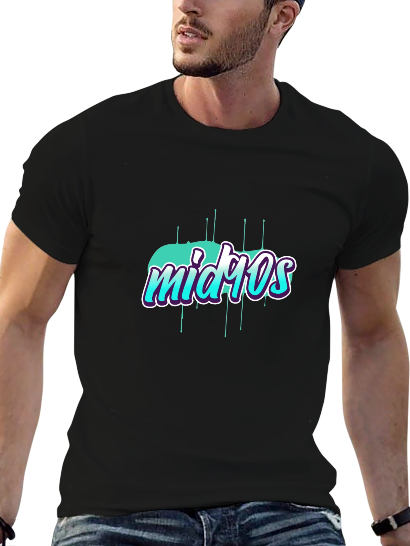Mid 90s Graphic T-Shirt Trendy Retro Style