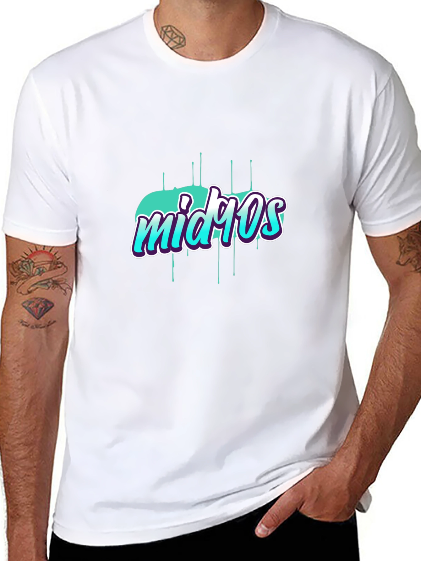 Mid 90s Graphic T-Shirt Trendy Retro Style