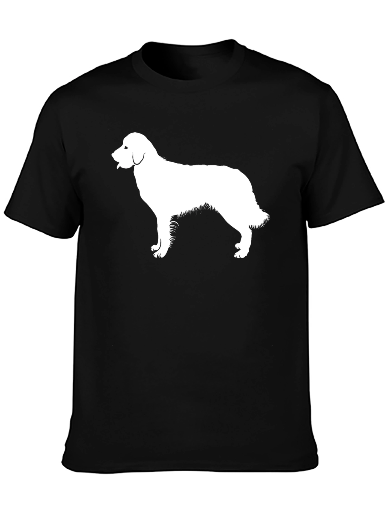 Dog Silhouette T-Shirt - Black
