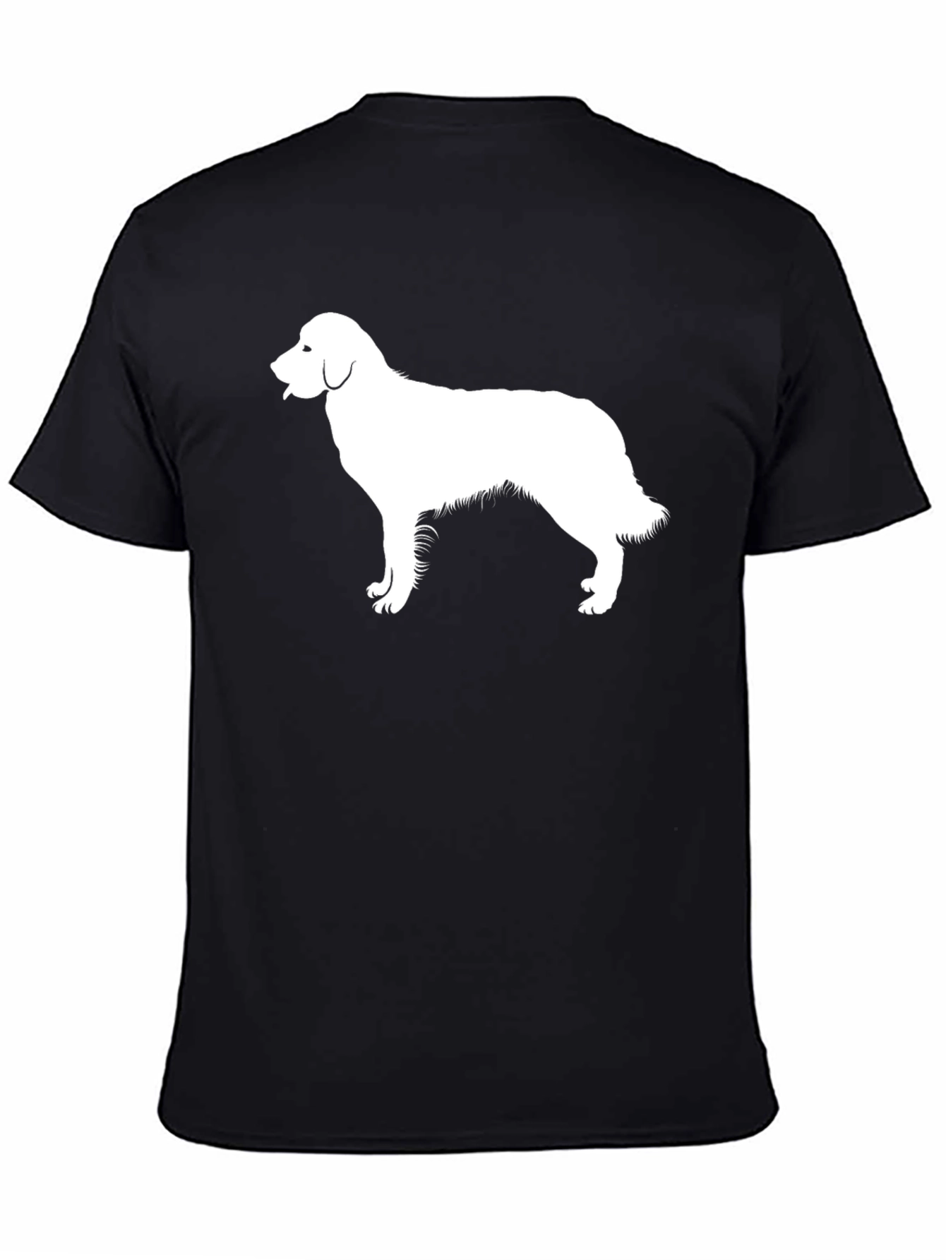 Dog Silhouette T-Shirt - Black