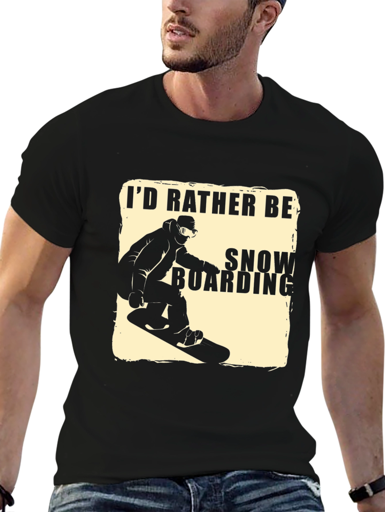Snowboarding T-Shirt - Id Rather Be Snowboarding