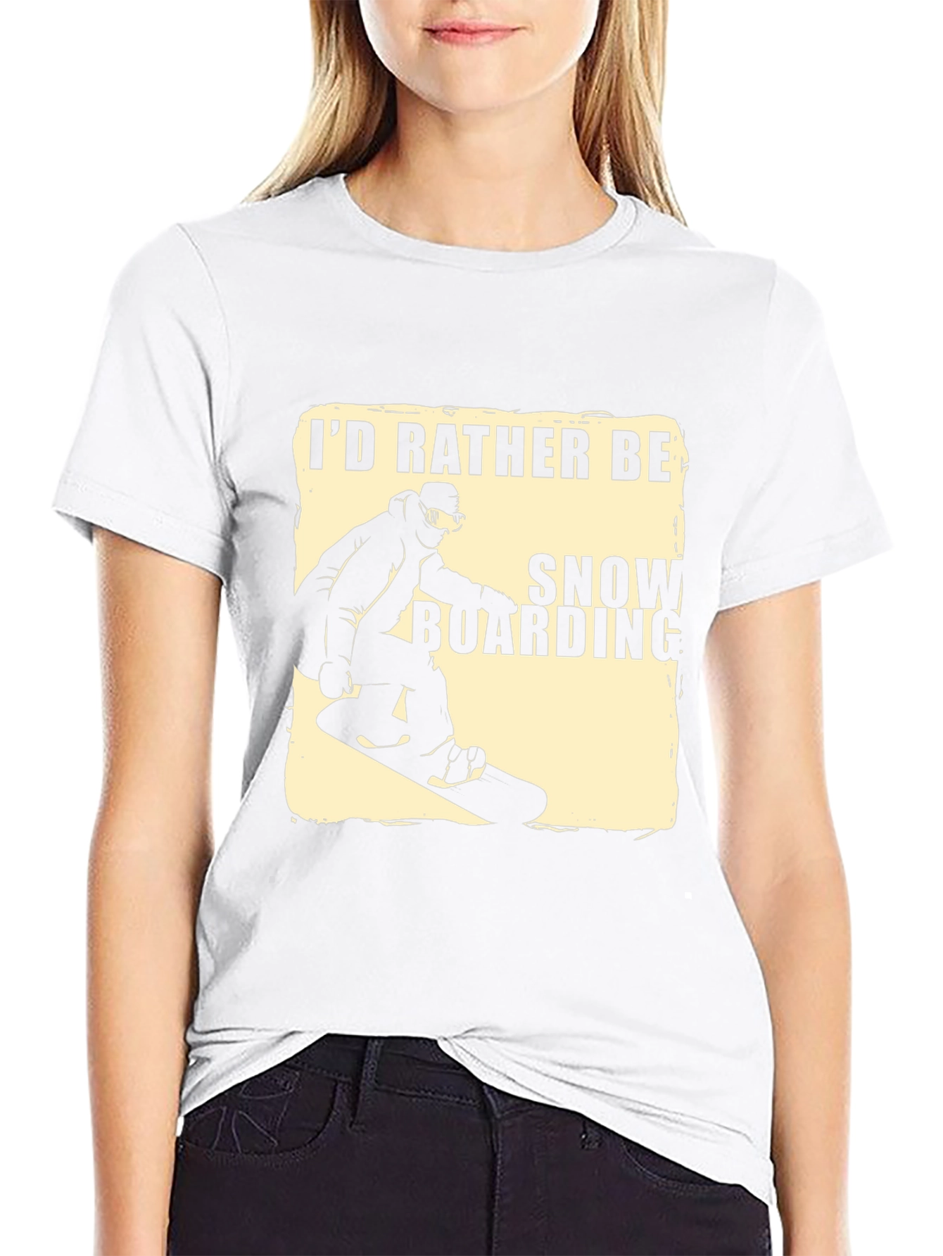 Snowboarding T-Shirt - Id Rather Be Snowboarding