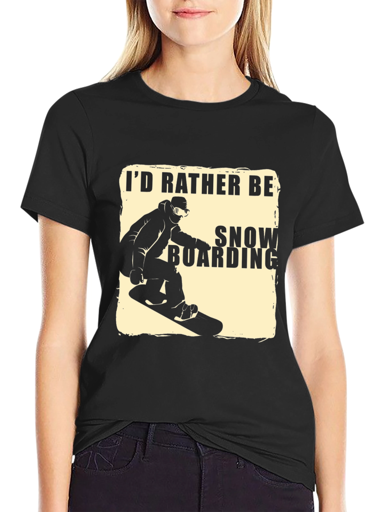 Snowboarding T-Shirt - Id Rather Be Snowboarding