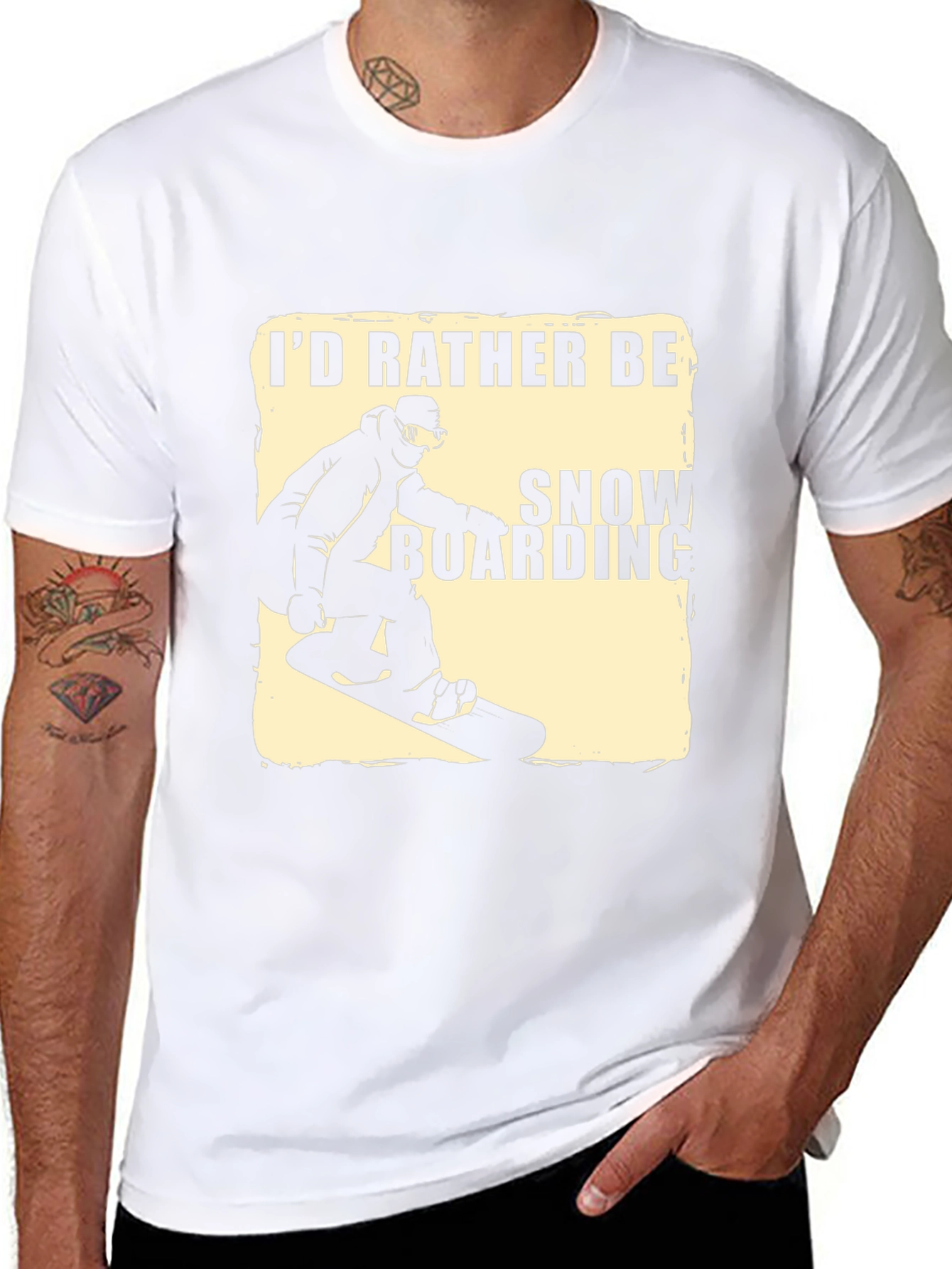 Snowboarding T-Shirt - Id Rather Be Snowboarding