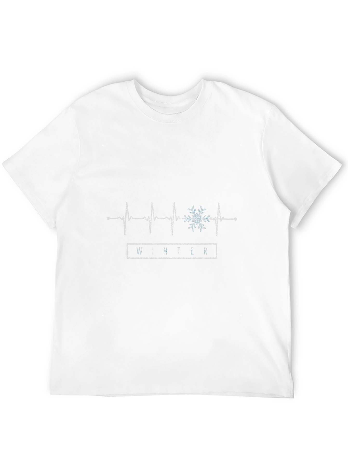 Winter Heartbeat Graphic Tee - Stylish Seasonal Apparel
