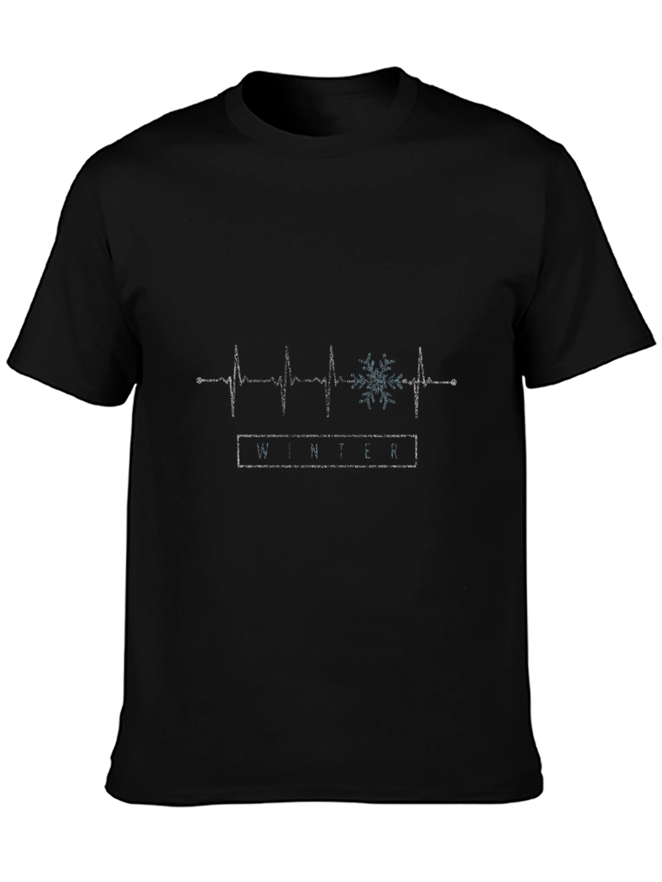 Winter Heartbeat Graphic Tee - Stylish Seasonal Apparel
