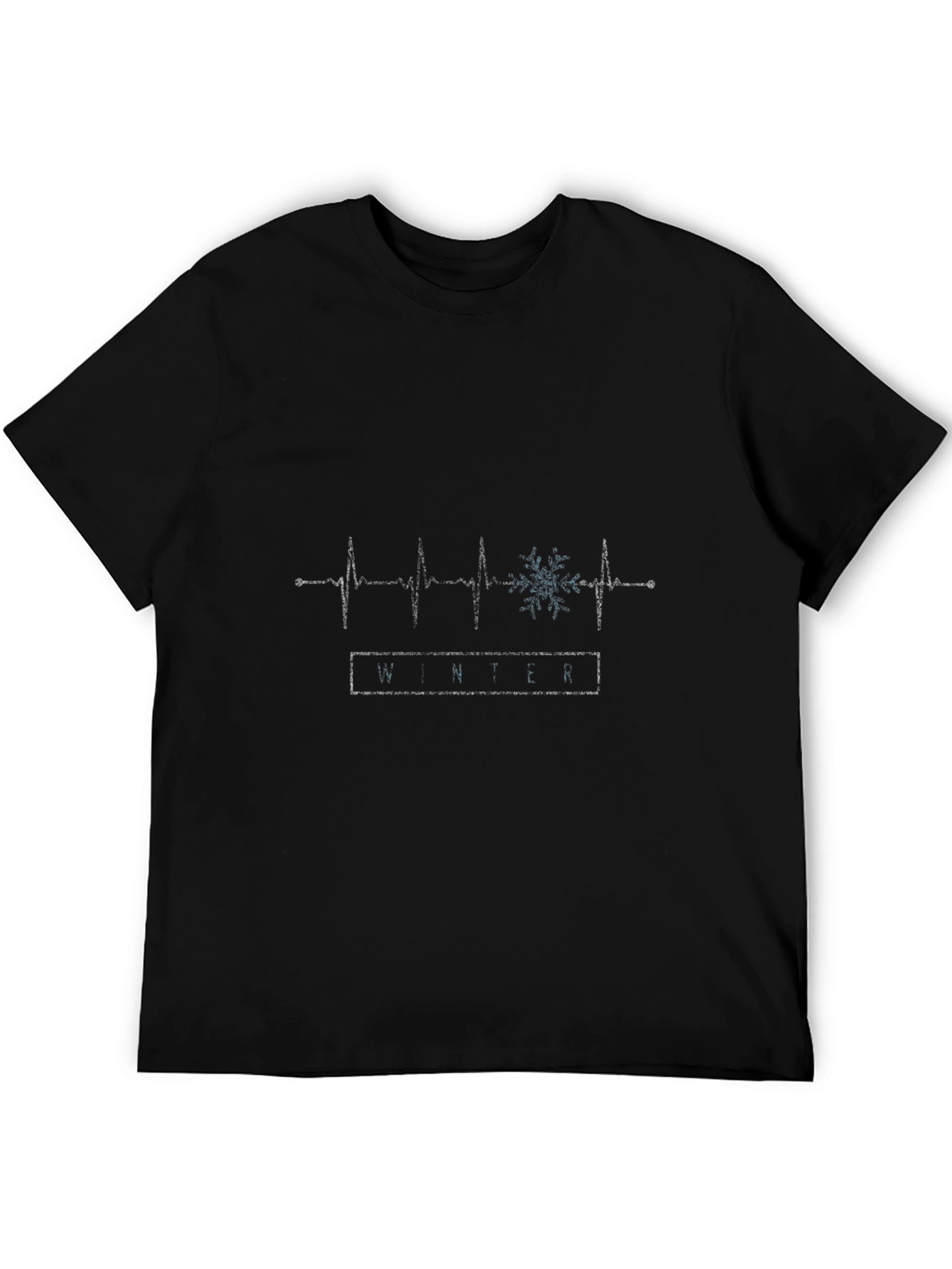 Winter Heartbeat Graphic Tee - Stylish Seasonal Apparel