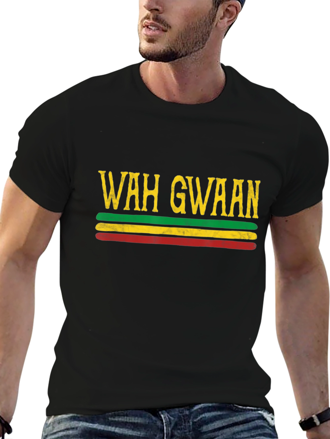 Wah Gwaan Reggae T-Shirt - Rastafarian Style